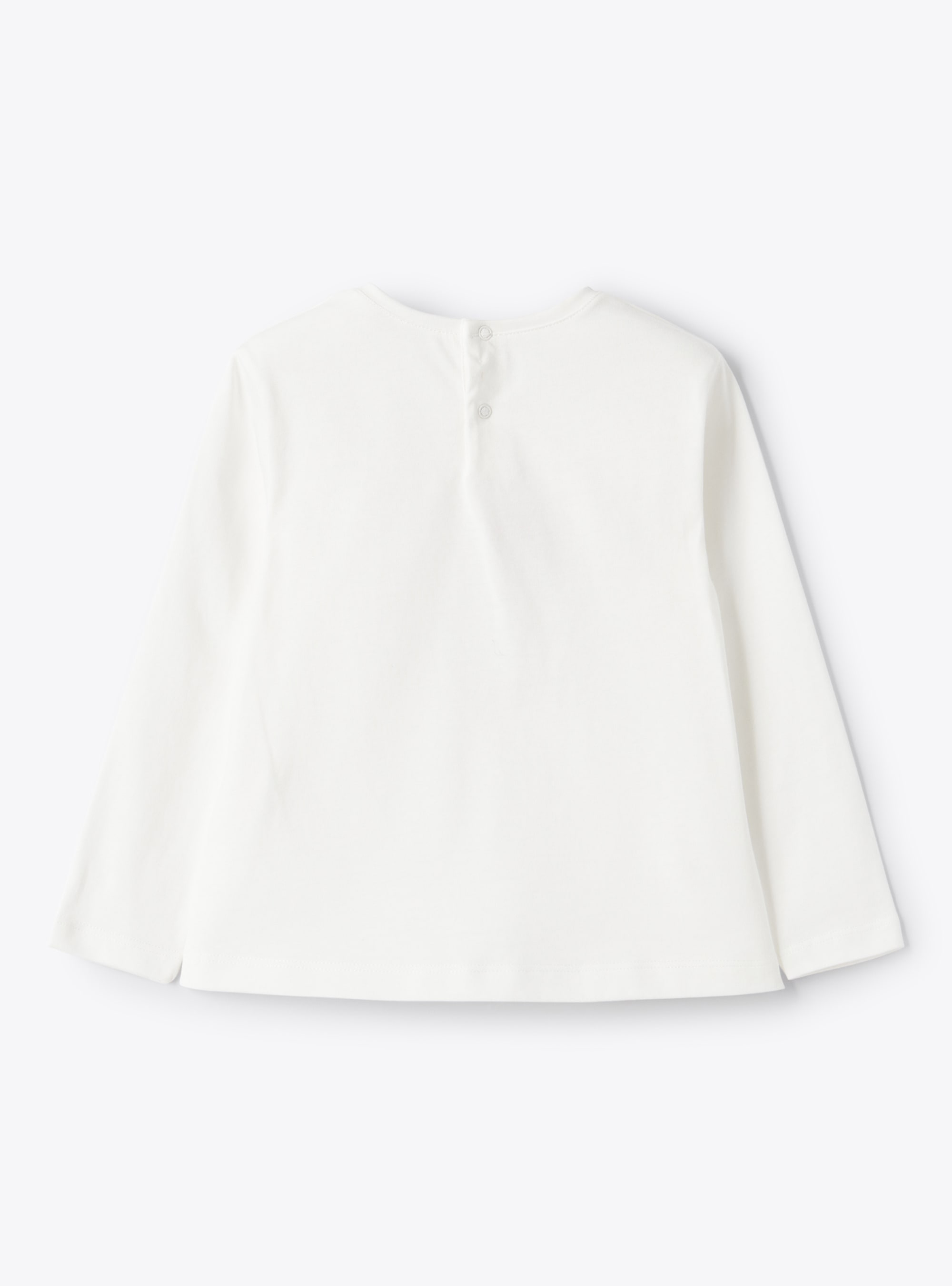 Ballerina print jersey top - White | Il Gufo