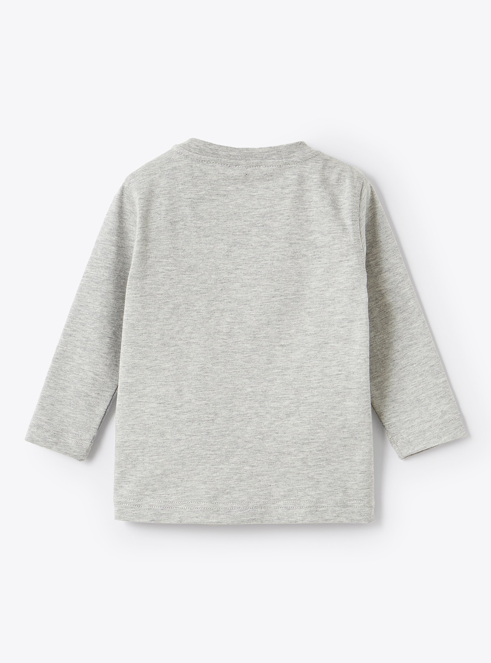 T-shirt en jersey gris avec mouette - Gris | Il Gufo