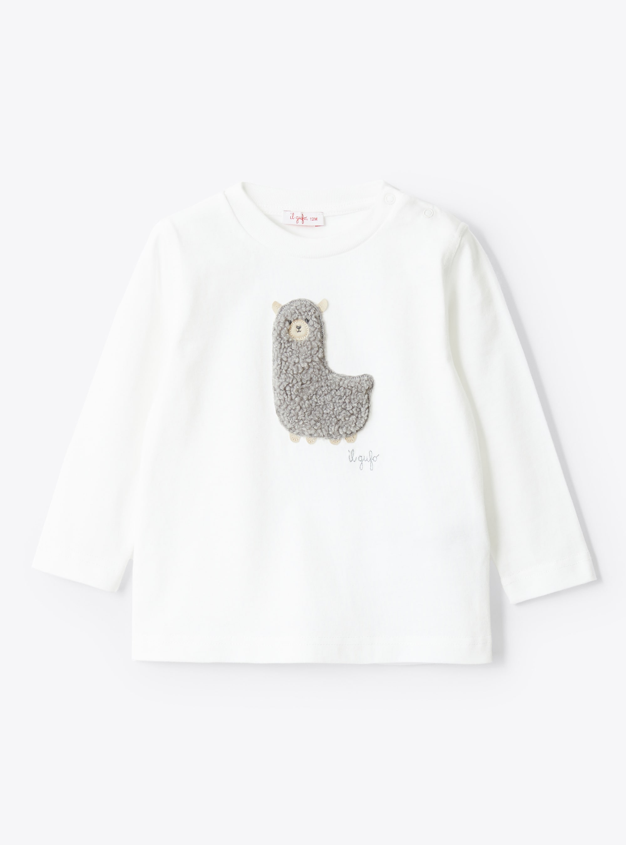 T-shirt con alpaca in teddy - T-shirt - Il Gufo