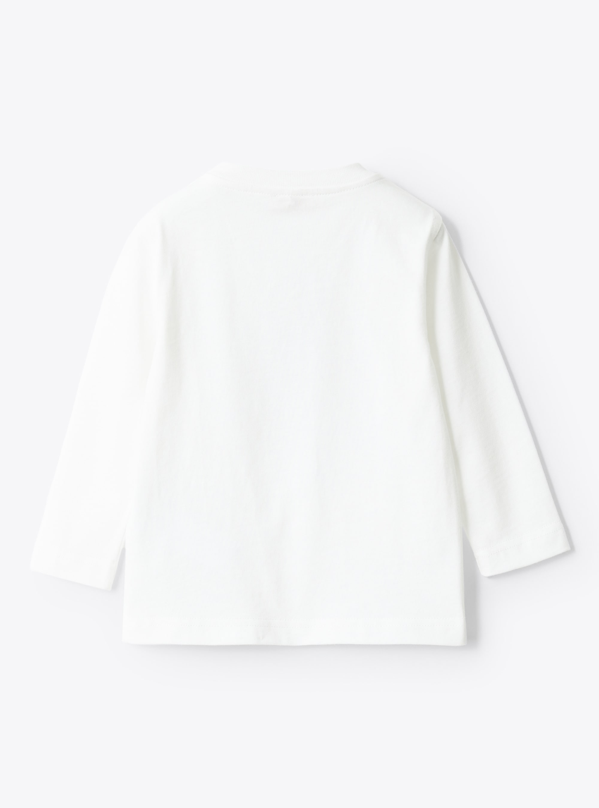 T-shirt avec alpaga en peluche - Blanc | Il Gufo