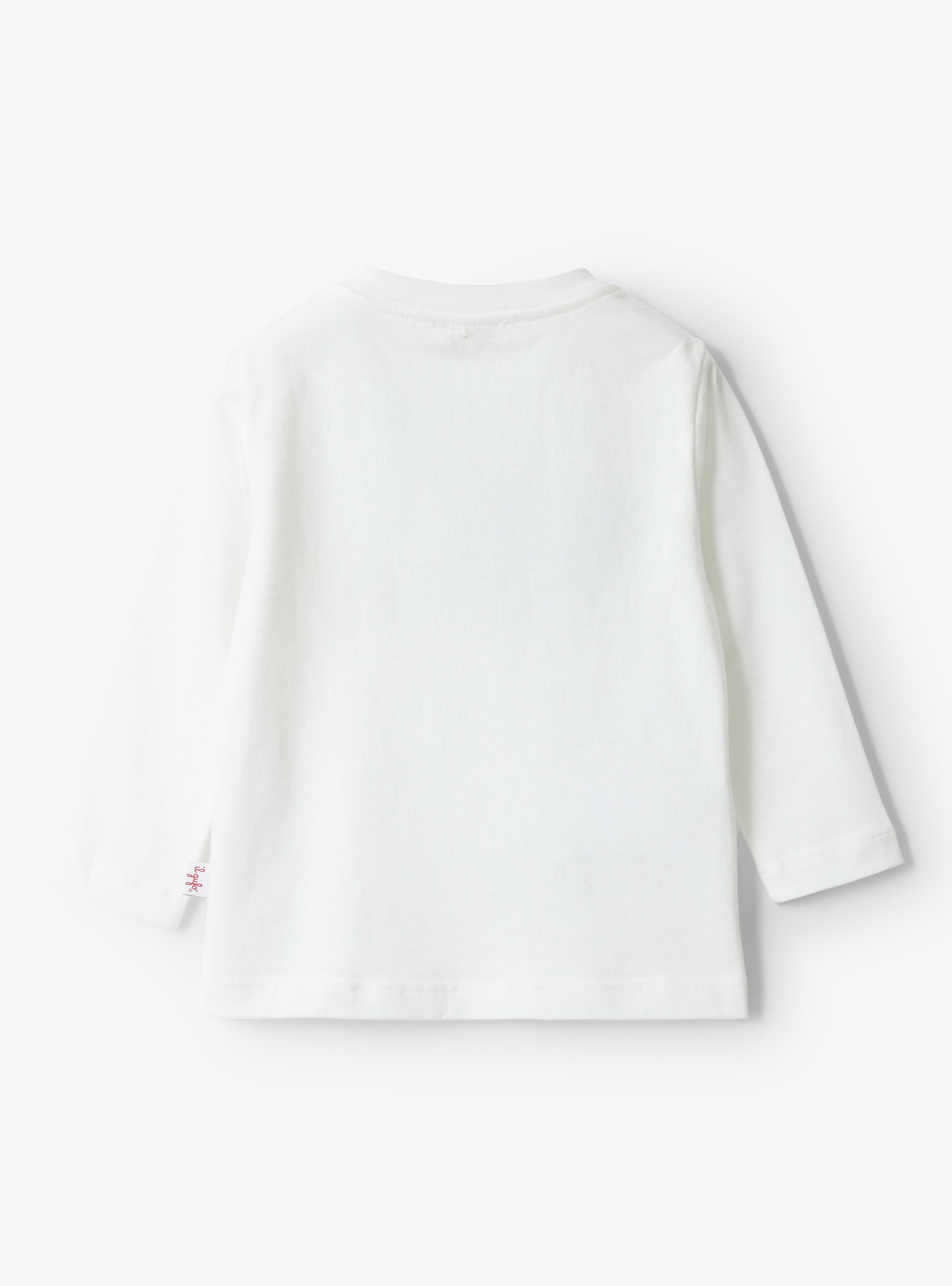 Tartan appliqué jersey T-shirt - White | Il Gufo