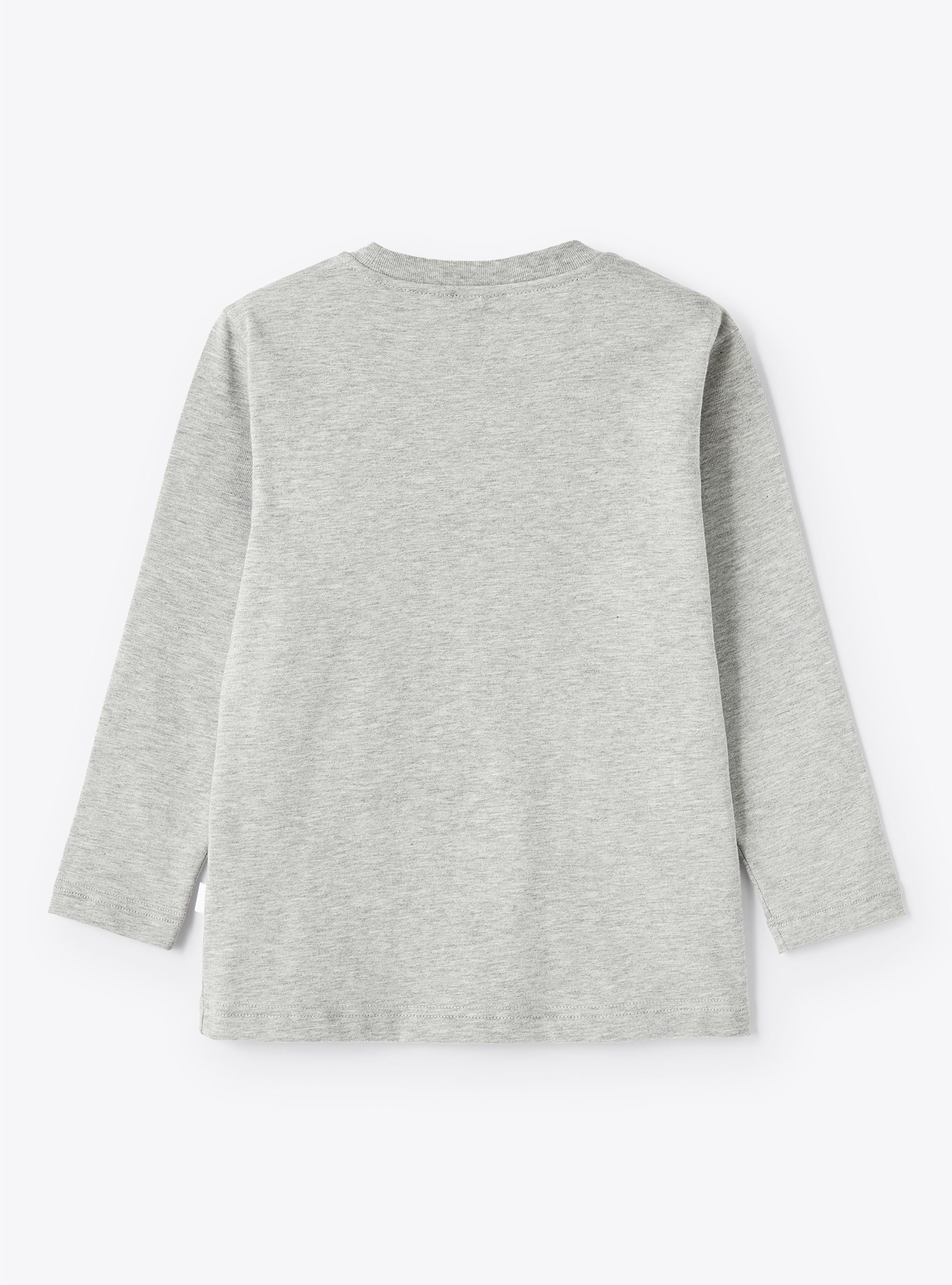 Penguin print and embroidery T-shirt - Grey | Il Gufo