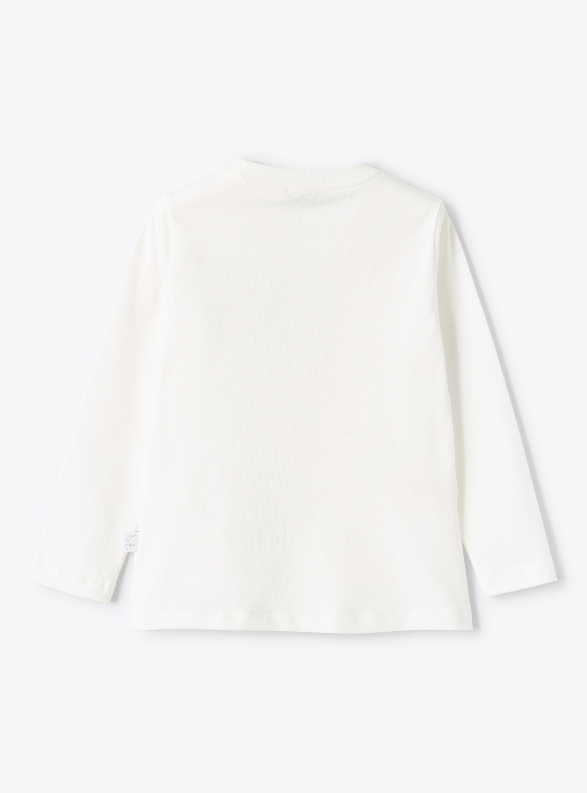T-shirt in jersey stampata con stelline - Bianco | Il Gufo