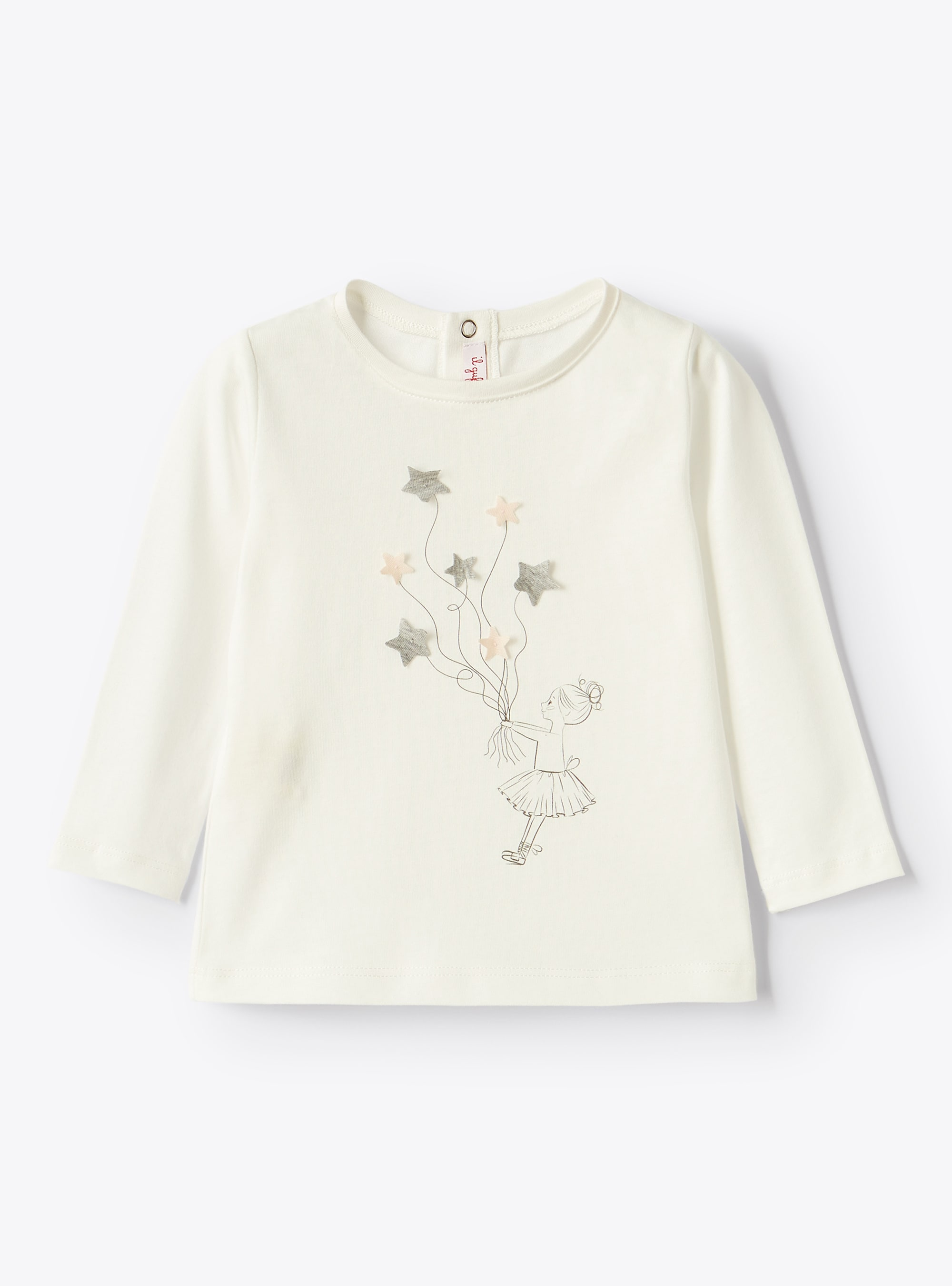 T-shirt avec danseuse et petites étoiles - T-shirts - Il Gufo