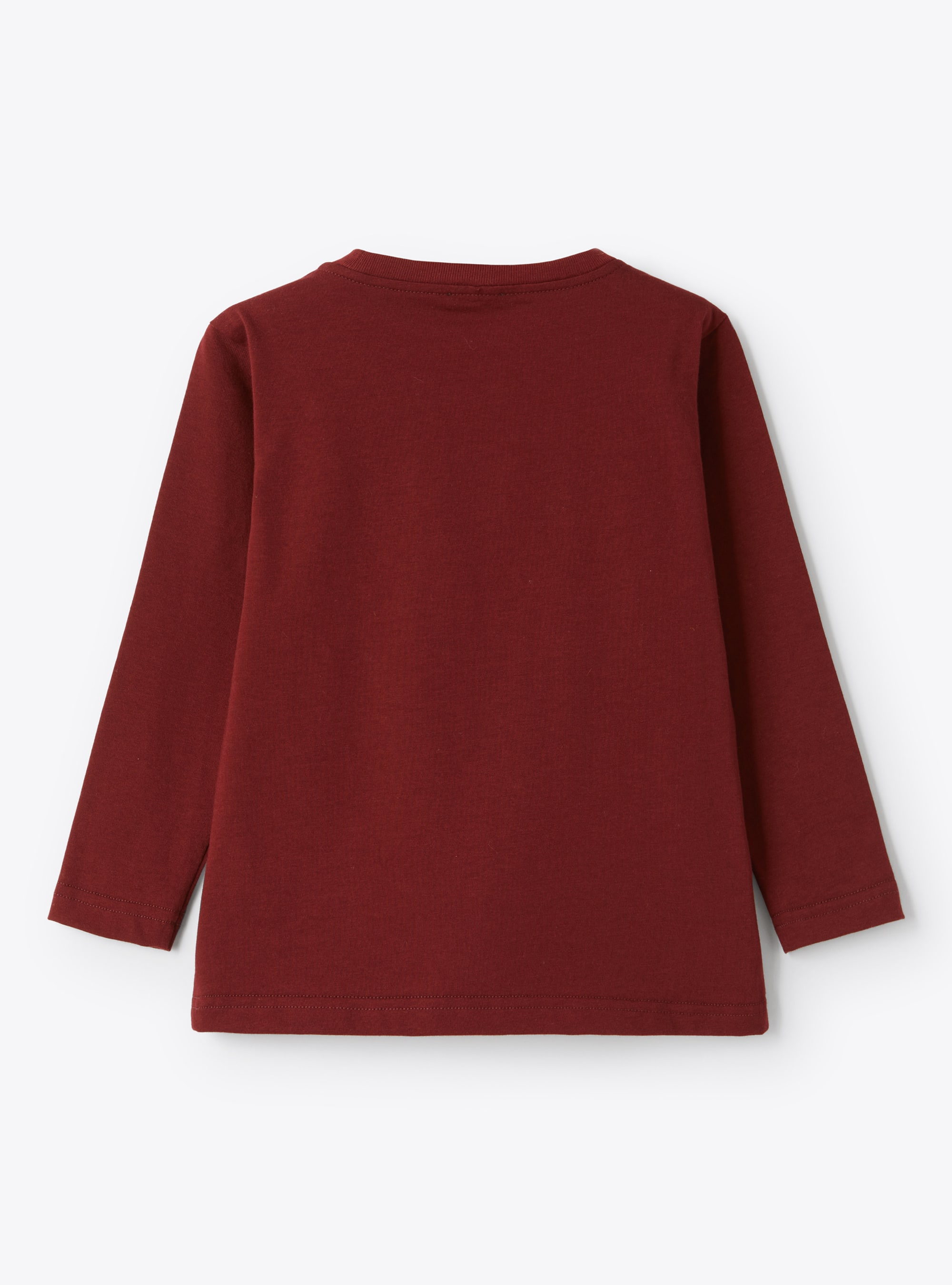 T-shirt bordeaux con stampa cielo stellato - Rosso | Il Gufo