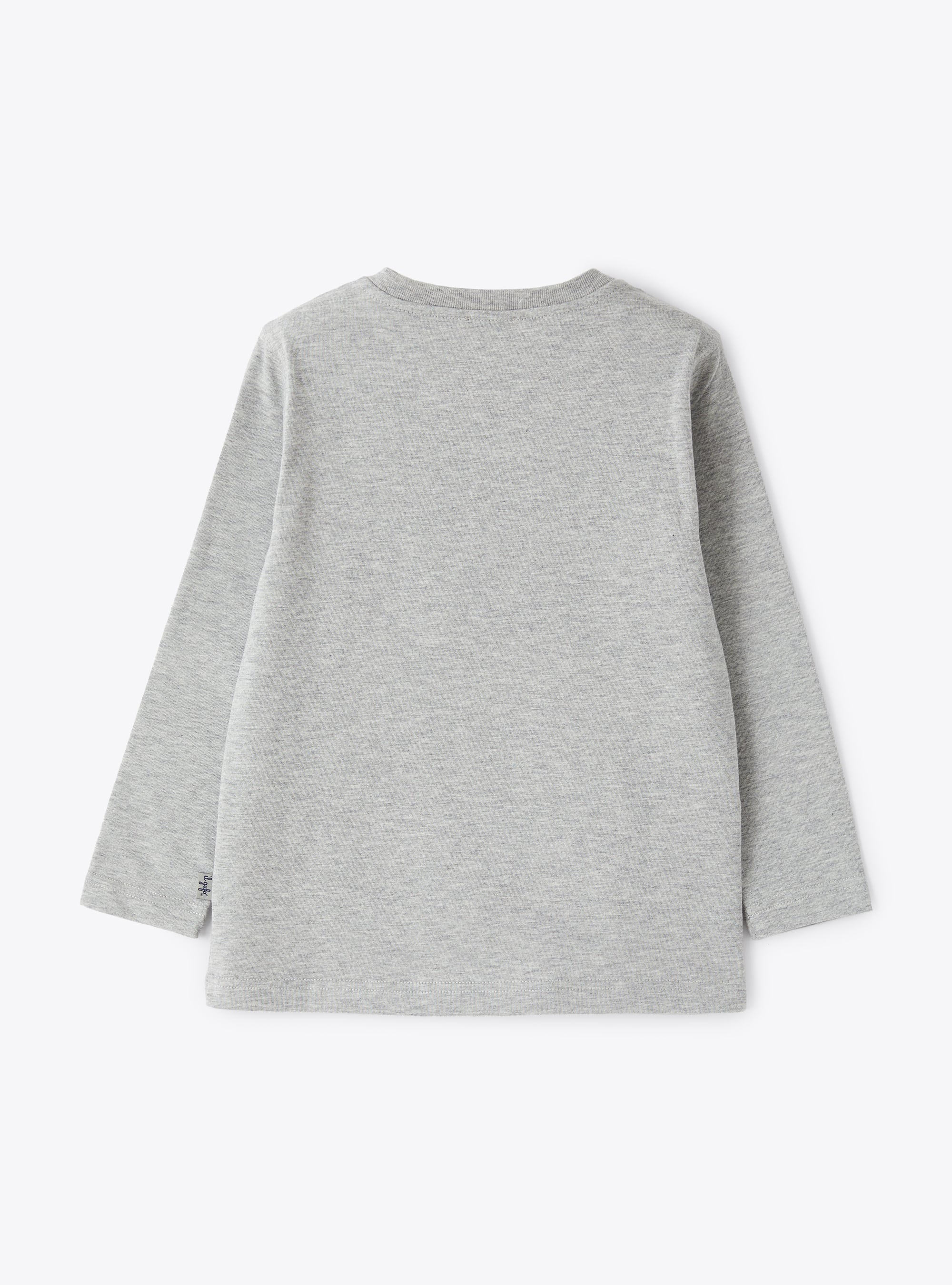 T-shirt gris avec imprimé motoneige - Gris | Il Gufo