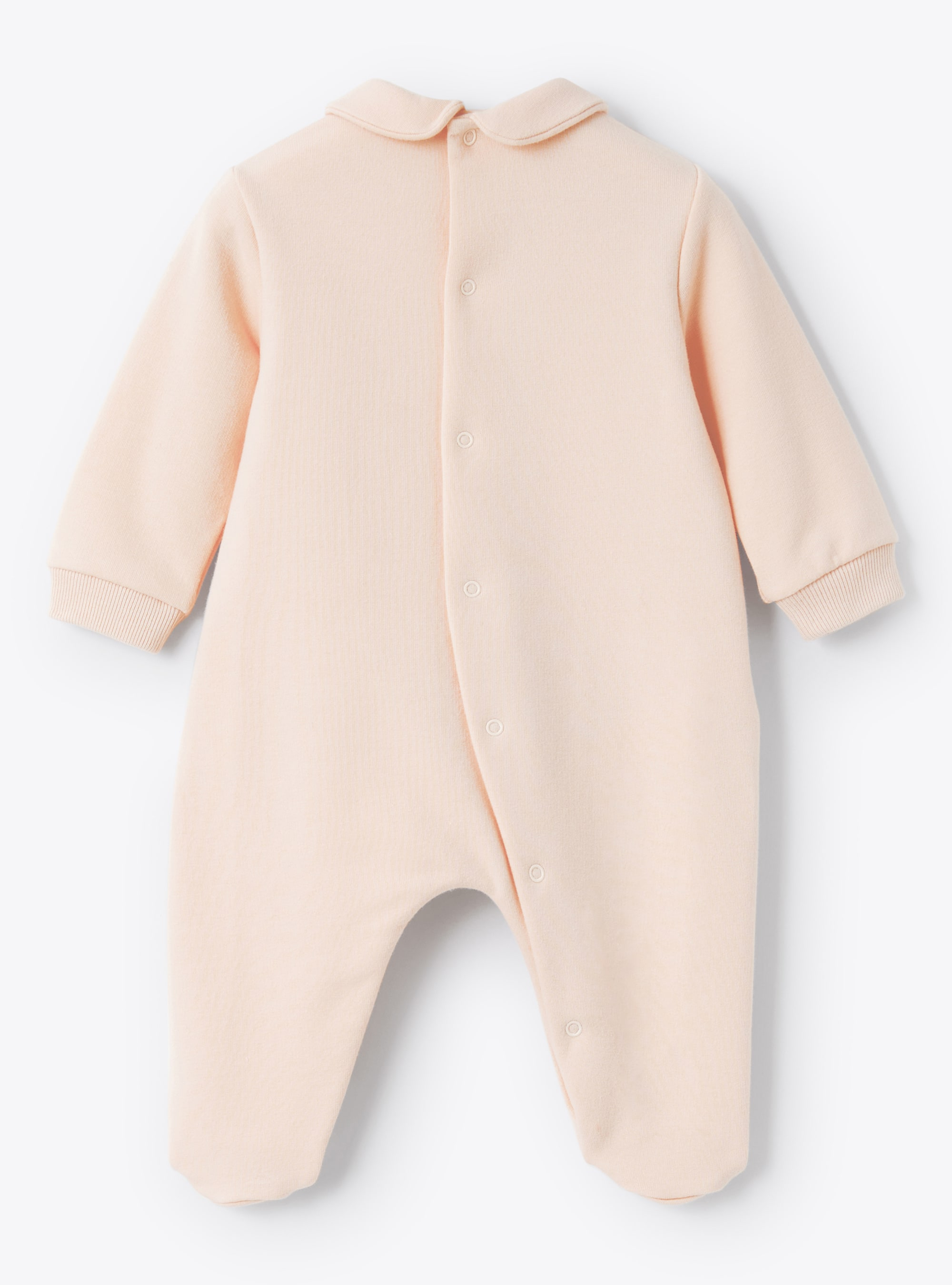 Pink fleece babysuit with cloud - Pink | Il Gufo
