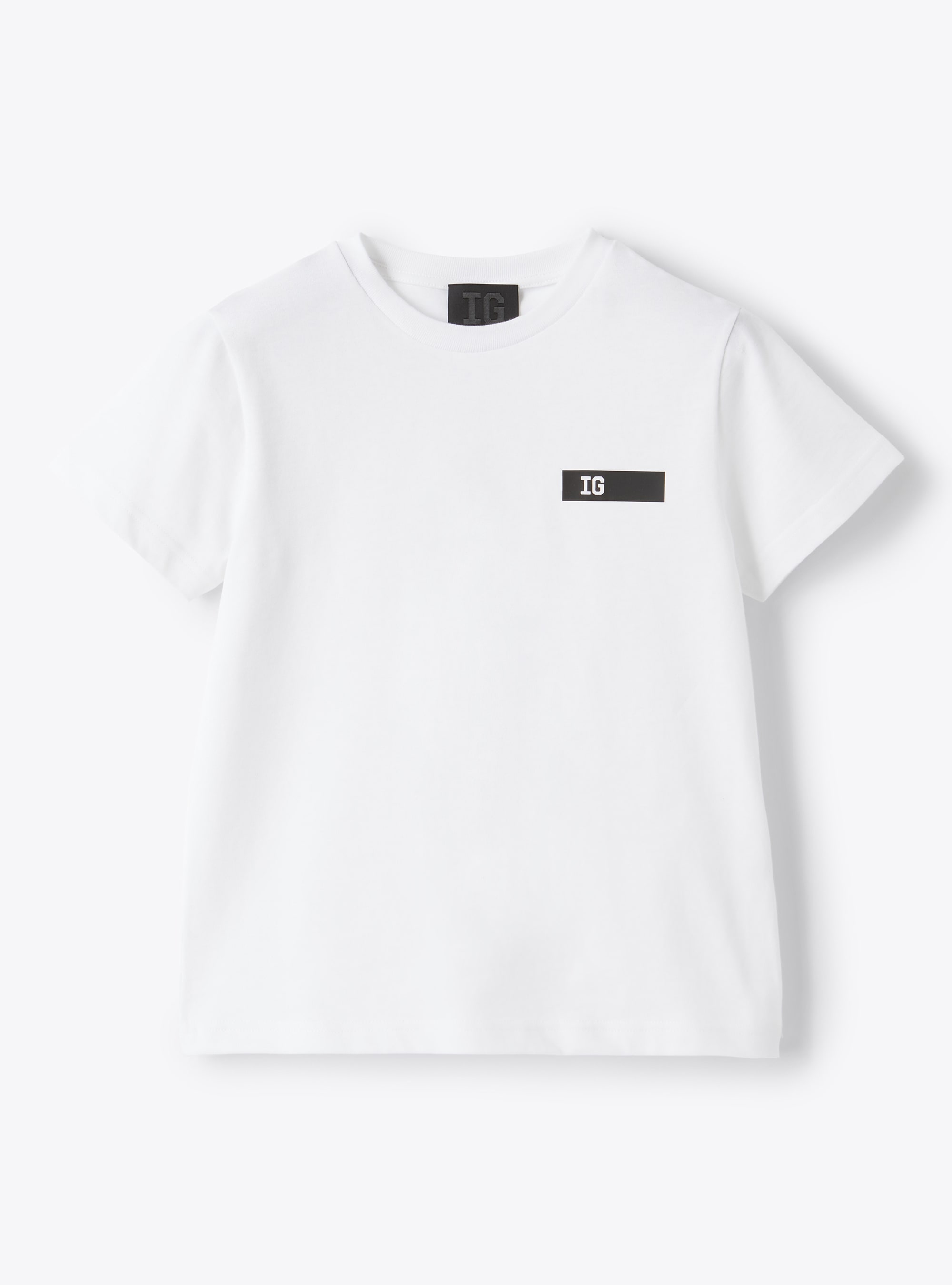 Regular-T-Shirt mit getaptem Logo - Grau | Il Gufo
