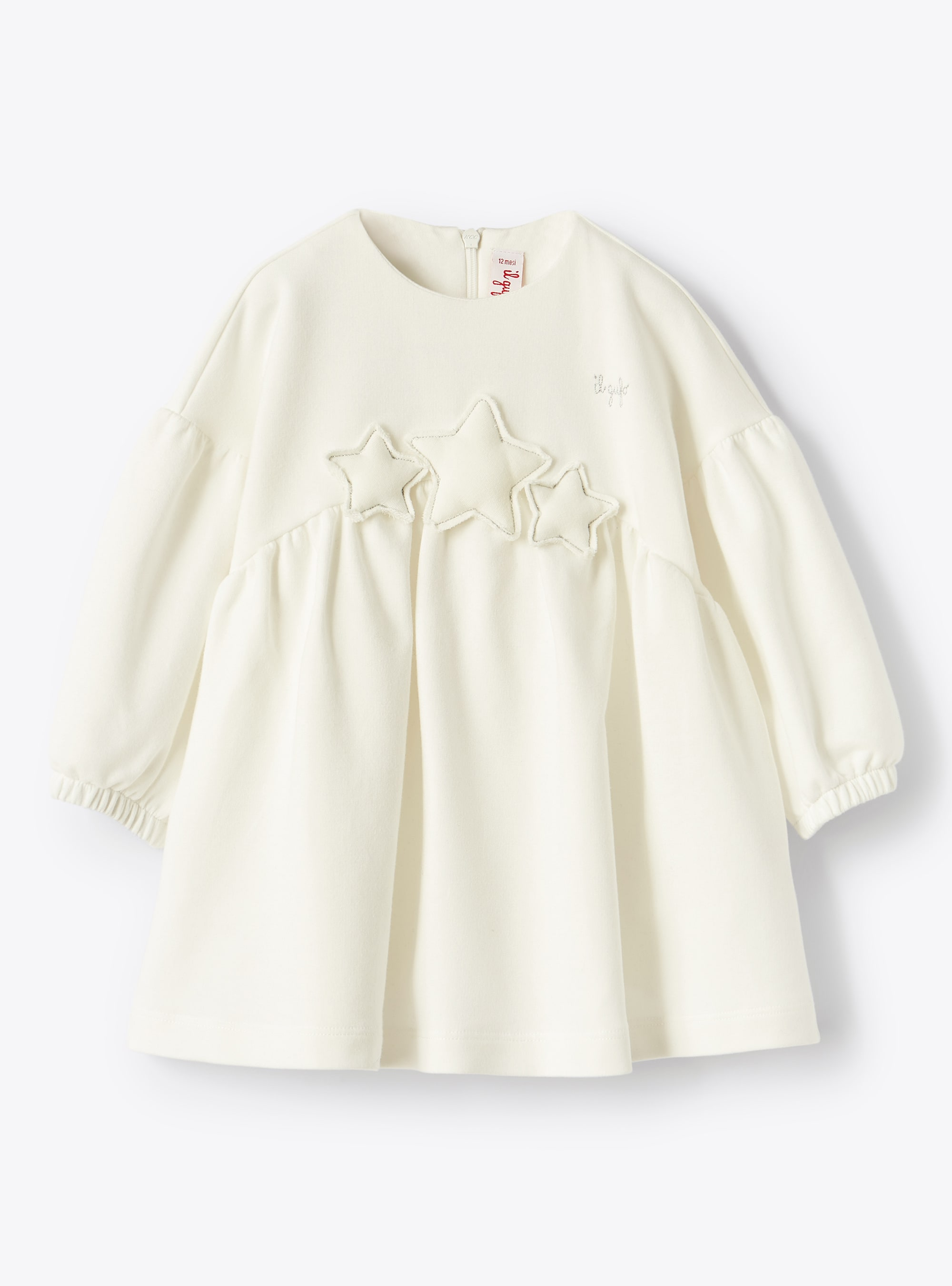 Sweatshirt-Kleid mit Sternen - Kleider - Il Gufo