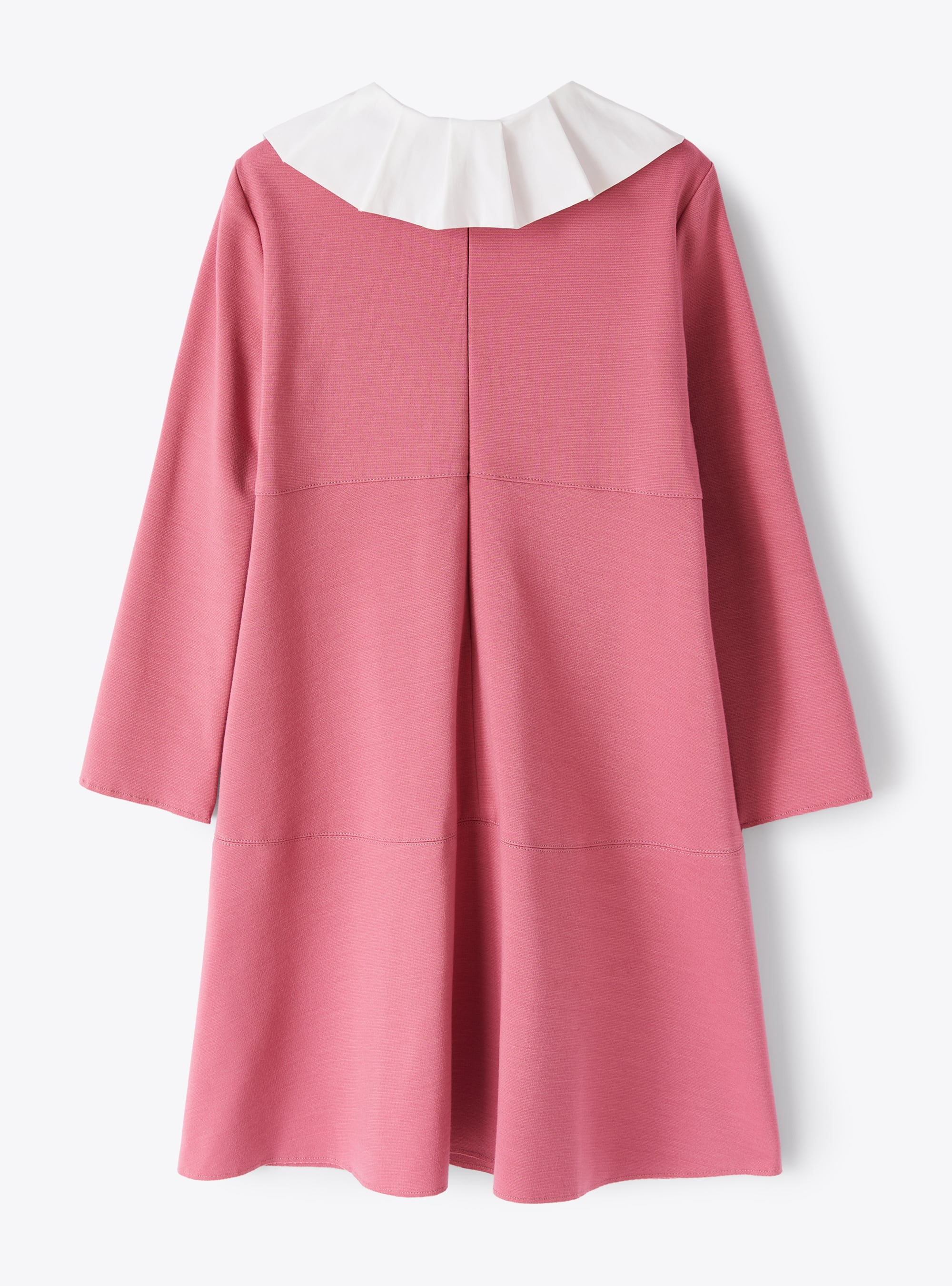 Pinkfarbenes Kleid mit Kellerfalte - Rot | Il Gufo