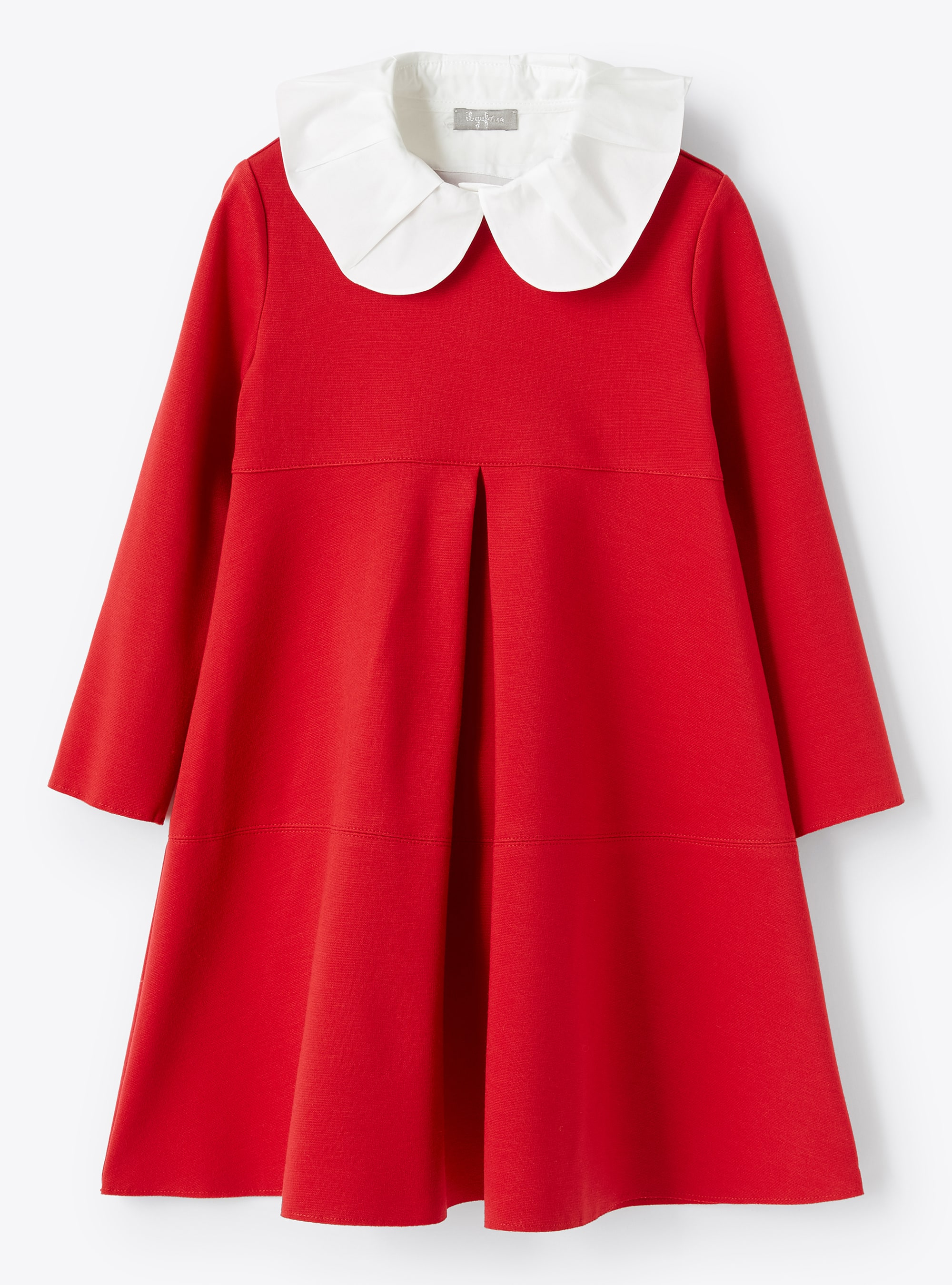 Box pleat red dress - Dresses - Il Gufo
