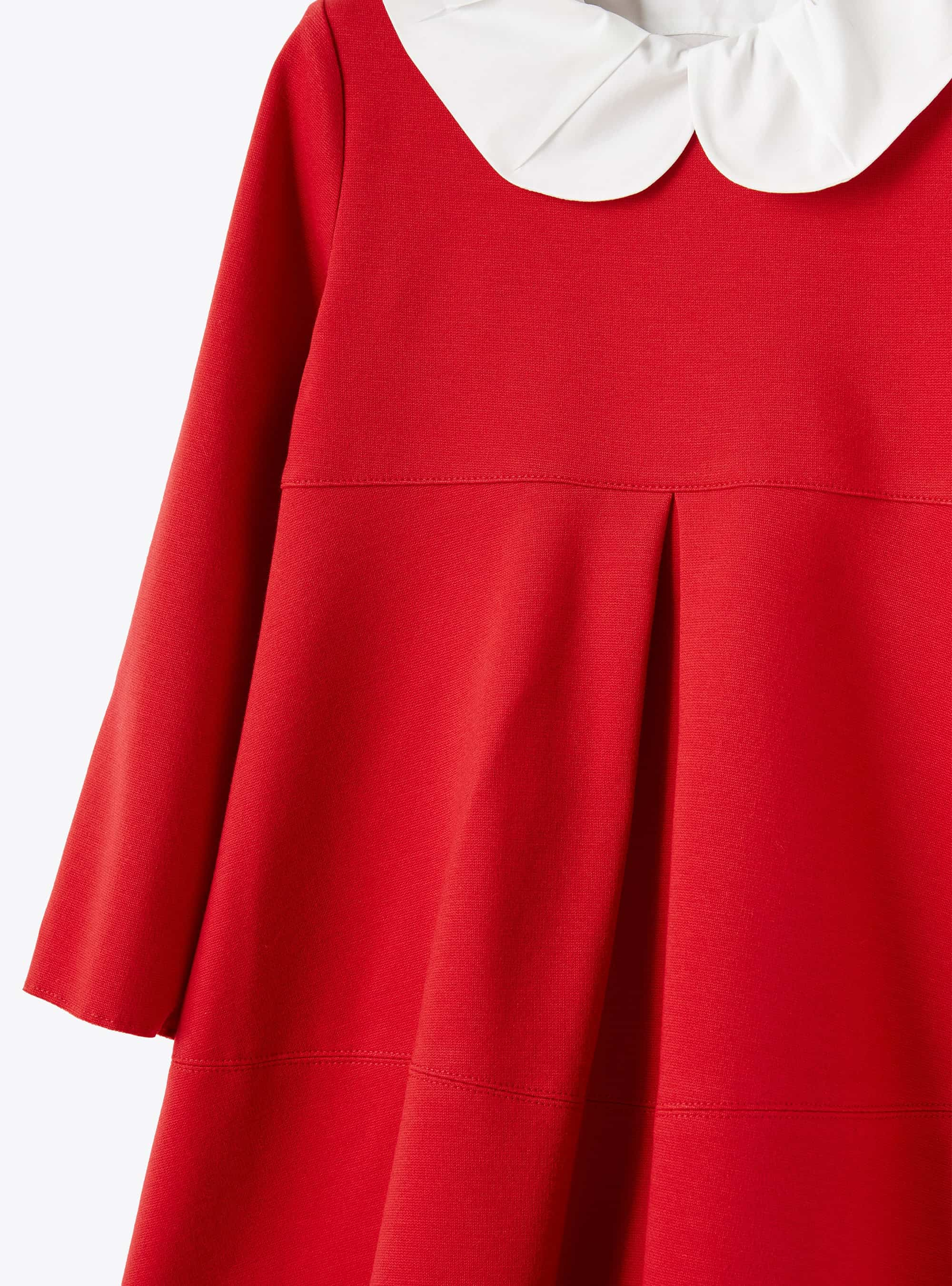 Box pleat red dress - Red | Il Gufo