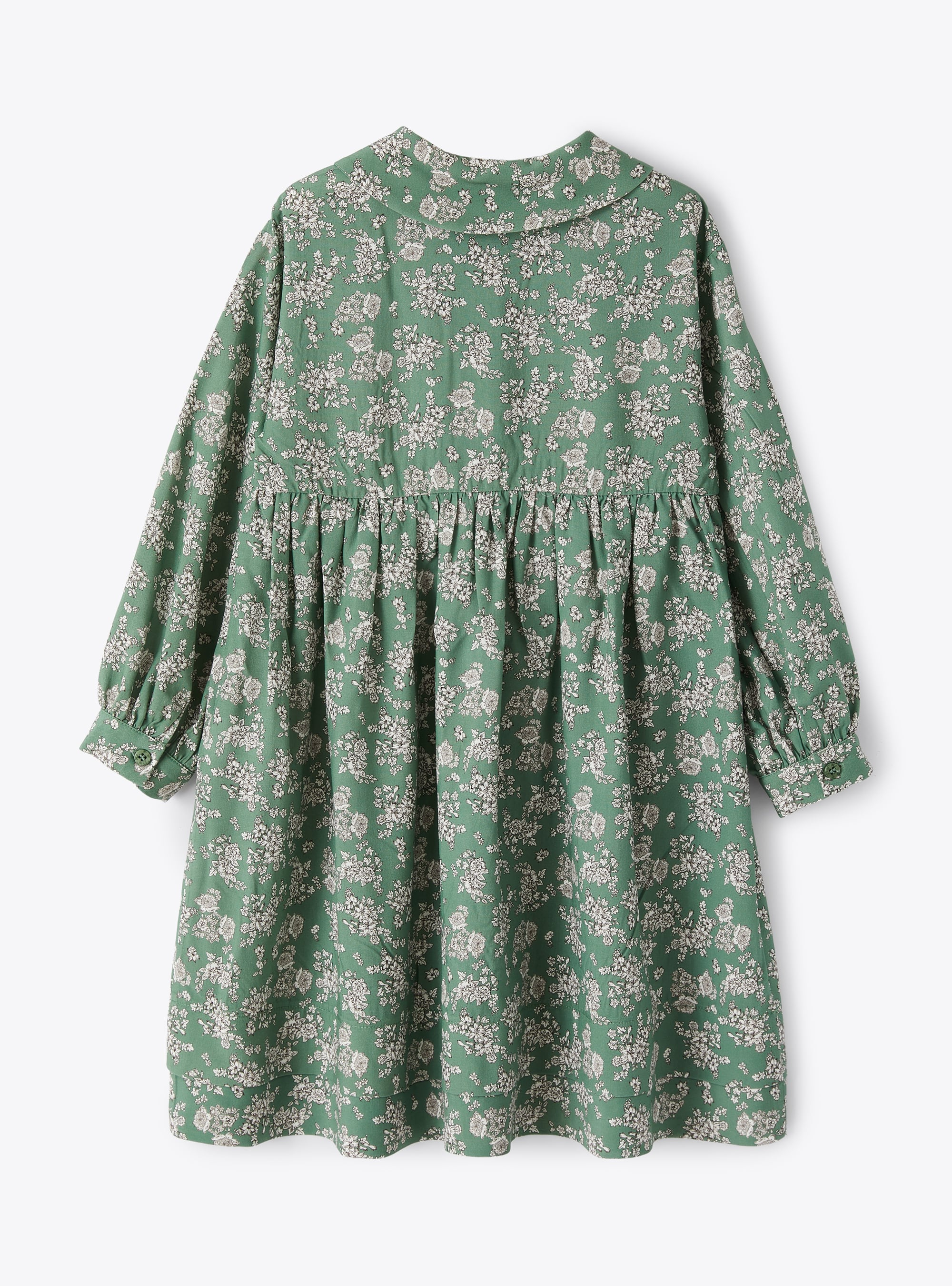 Floral print green dress - Green | Il Gufo