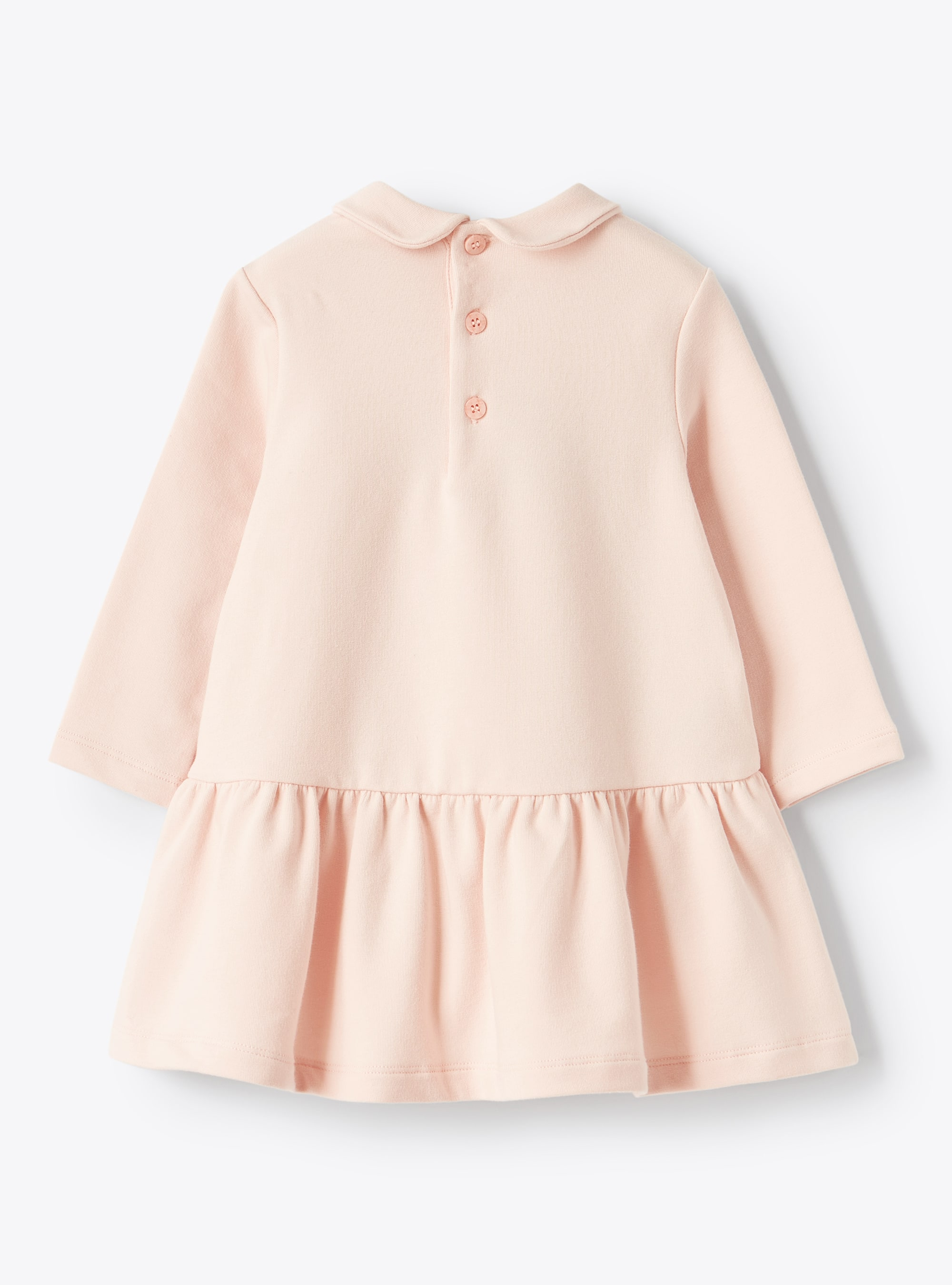 Pink fleece dress with penguin - Pink | Il Gufo