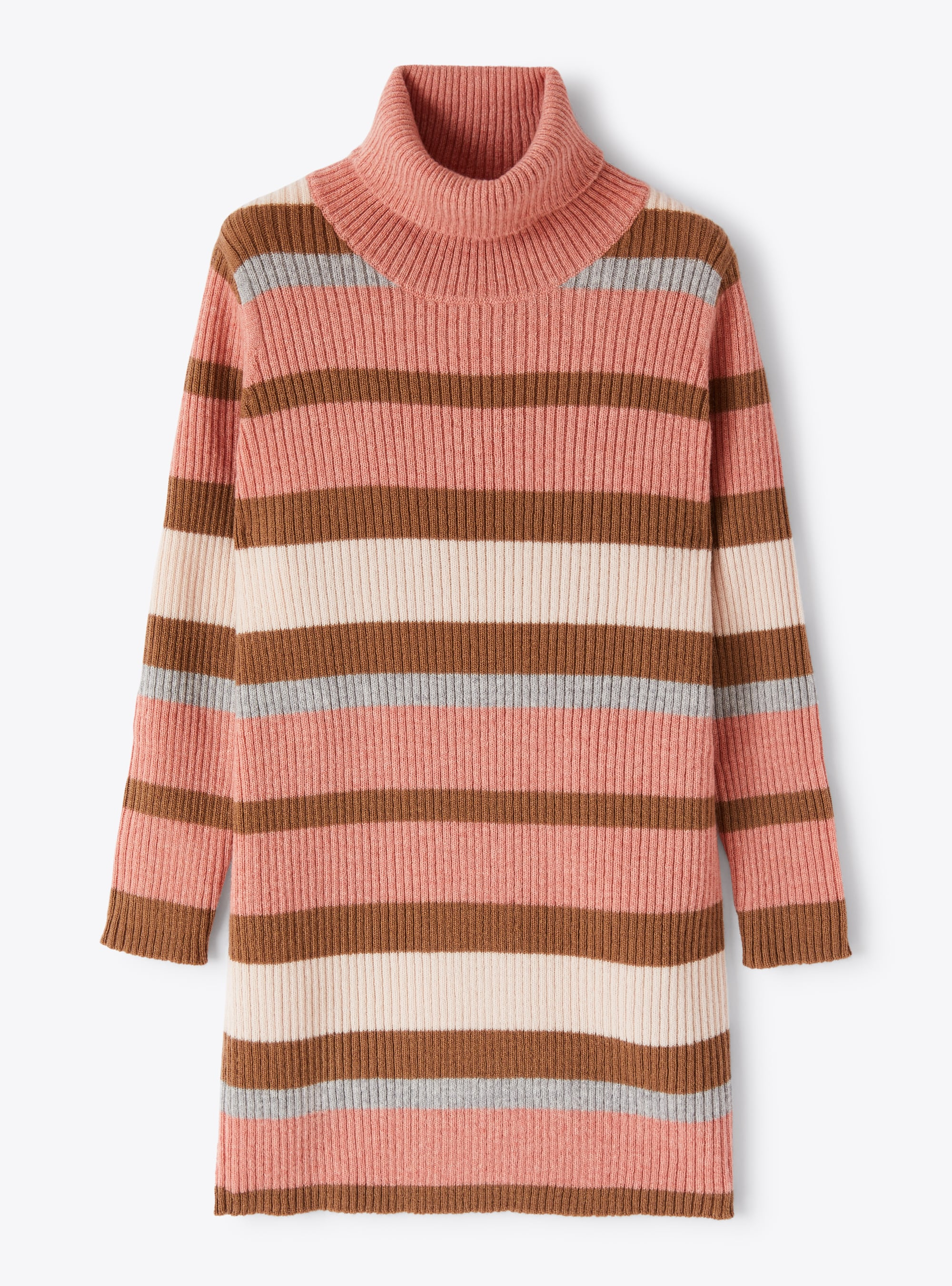 Multicolour stripe merino wool dress - Dresses - Il Gufo