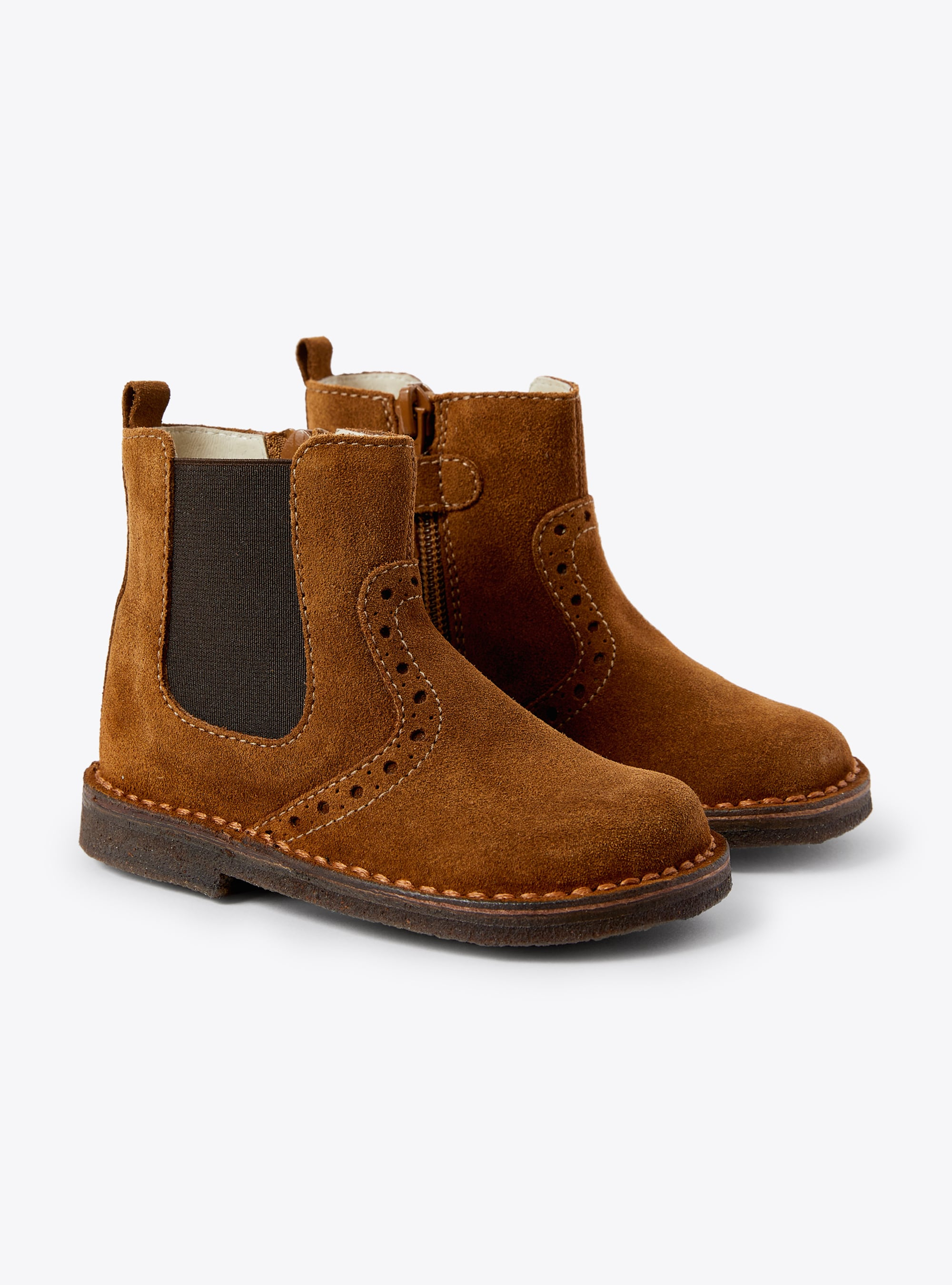 Suede Chelsea boots - Brown | Il Gufo