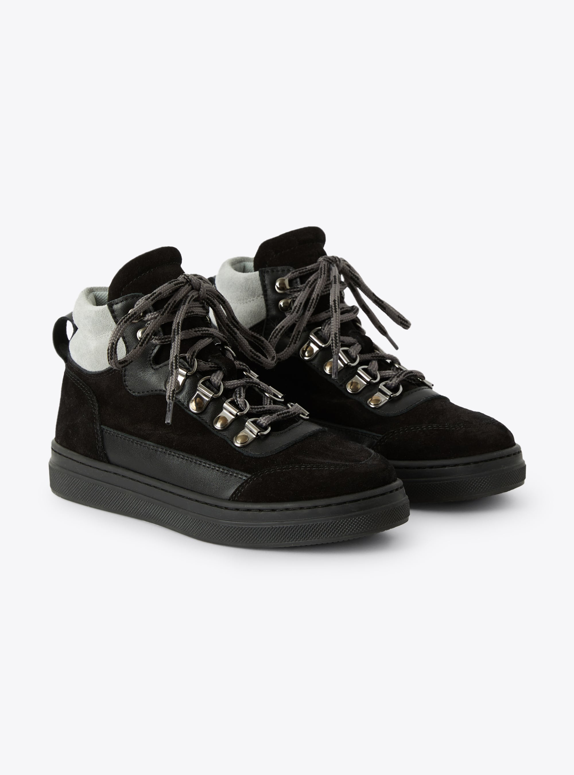 Sneakers en daim noires - Chaussures - Il Gufo
