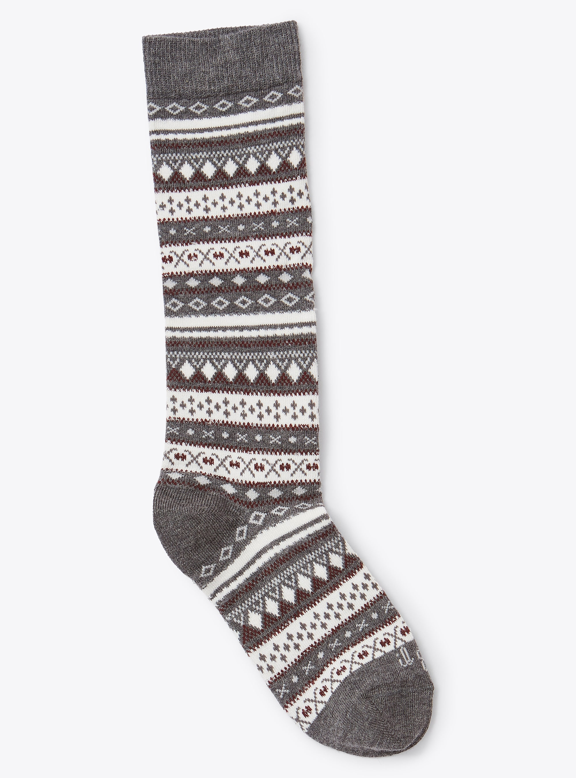 Boys' patterned socks three-pack set - Burgundy | Il Gufo