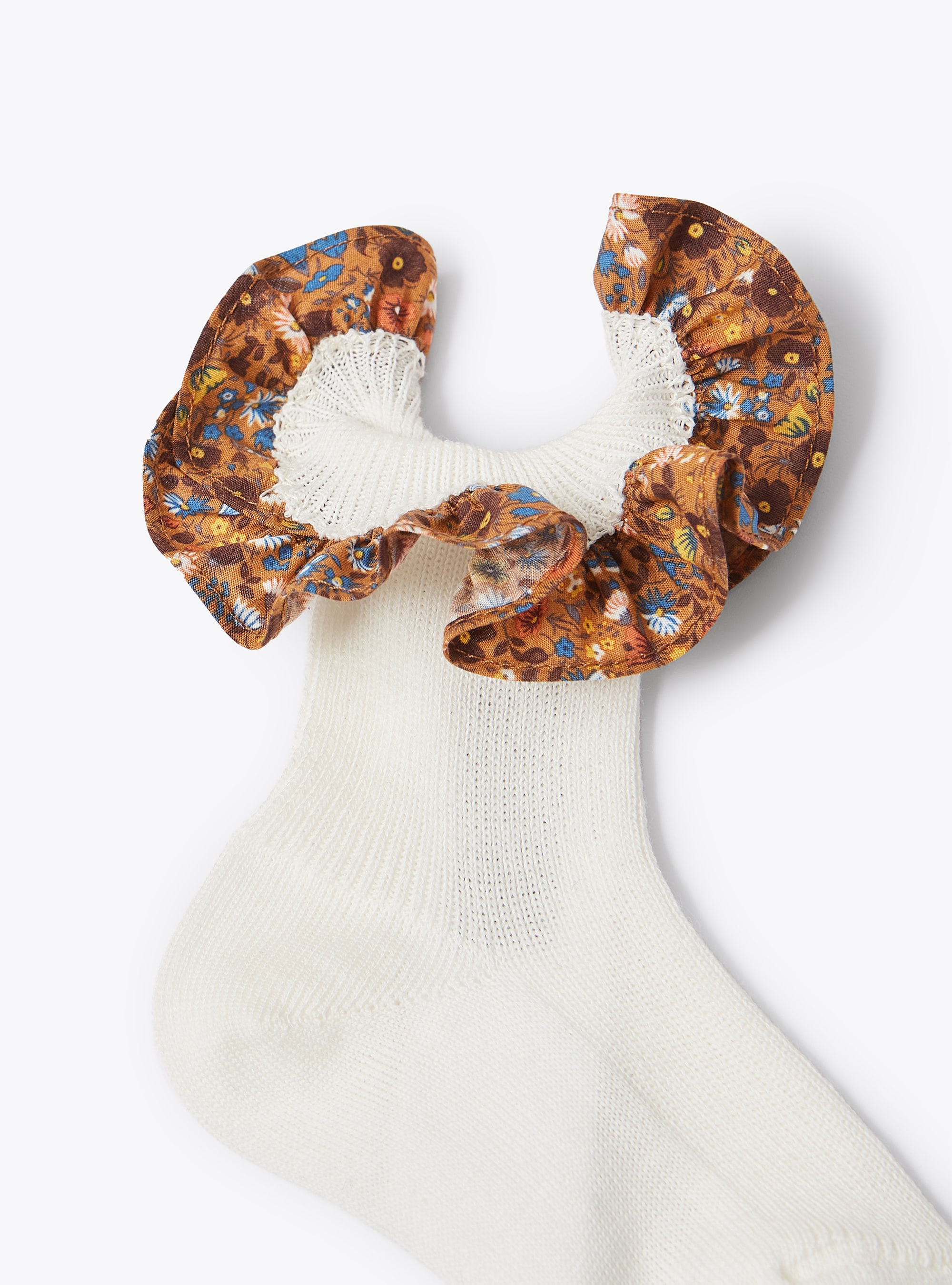 Girls' ruche socks - White | Il Gufo