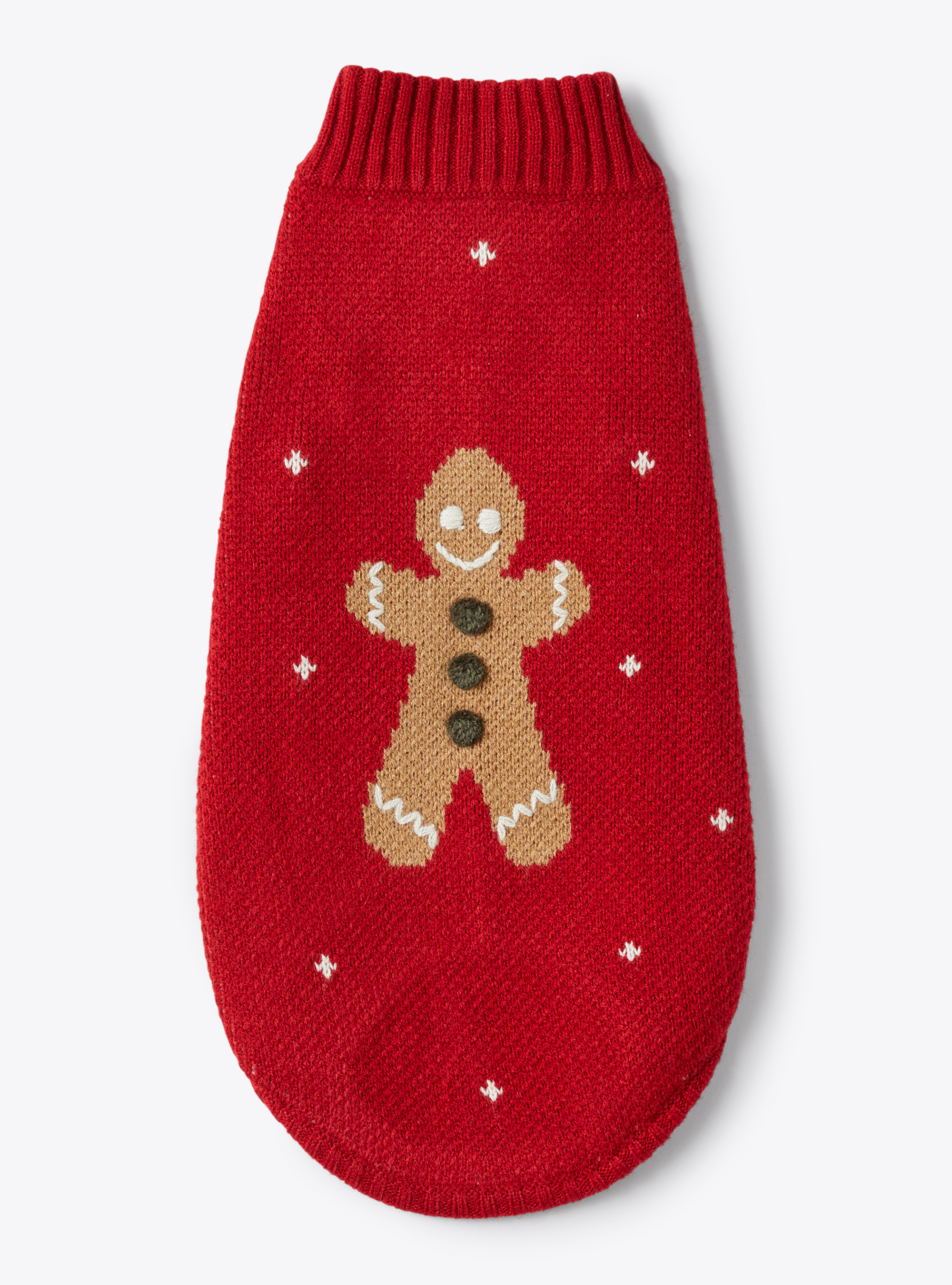 Dog sweater with embroidered detailing - Red | Il Gufo