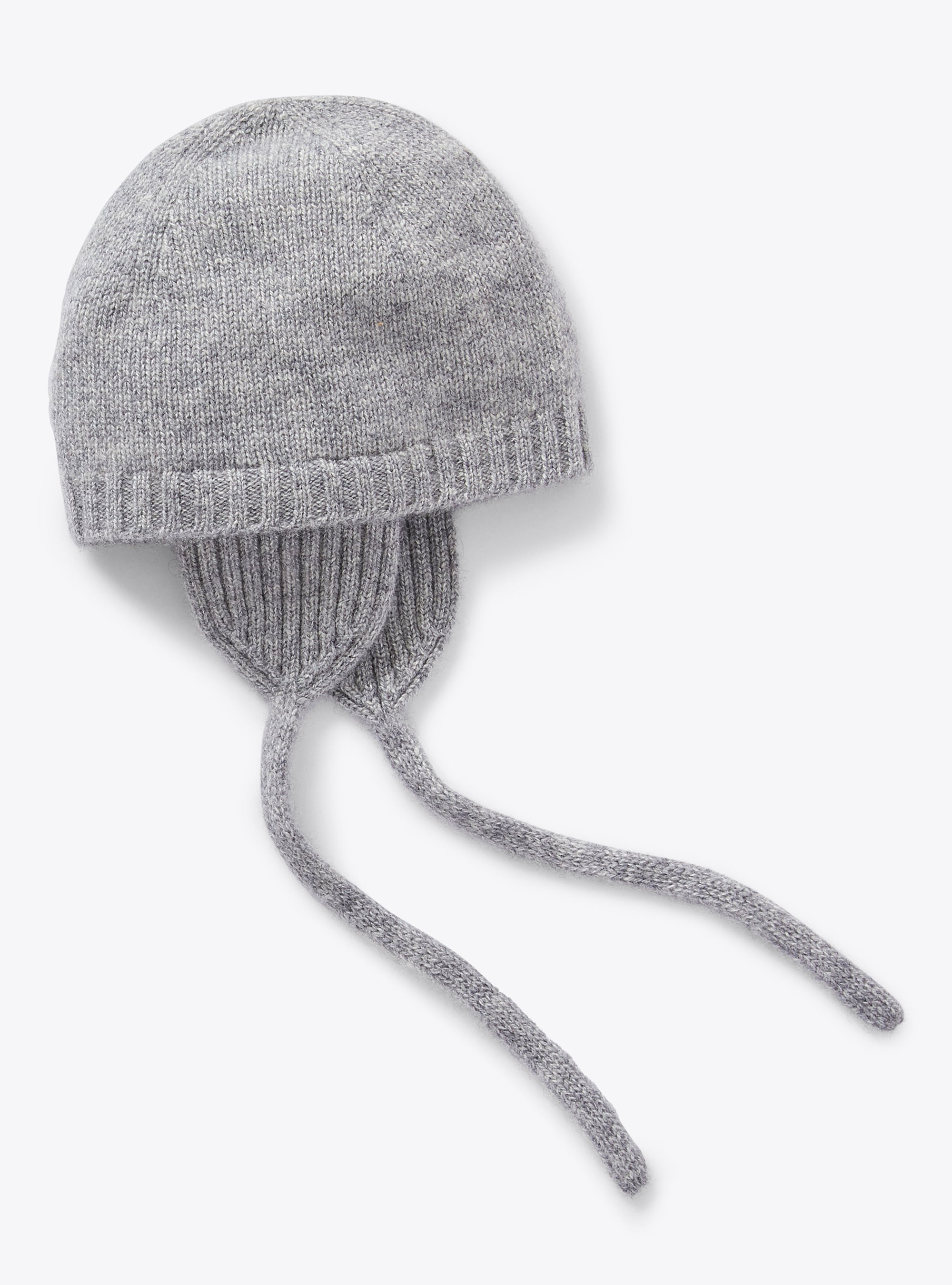 Earflap baby hat - Grey | Il Gufo