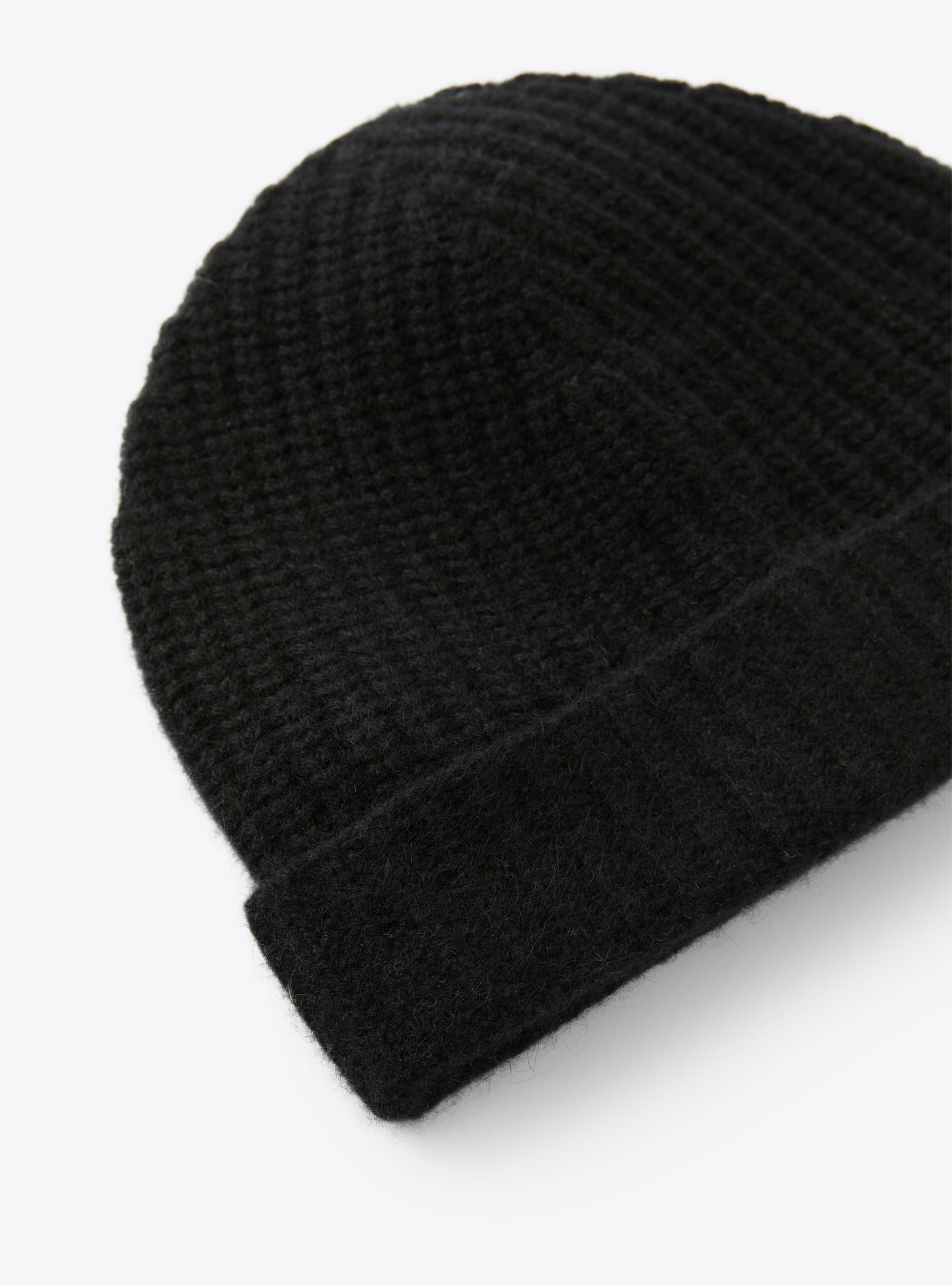 Black cashmere wool hat - Black | Il Gufo
