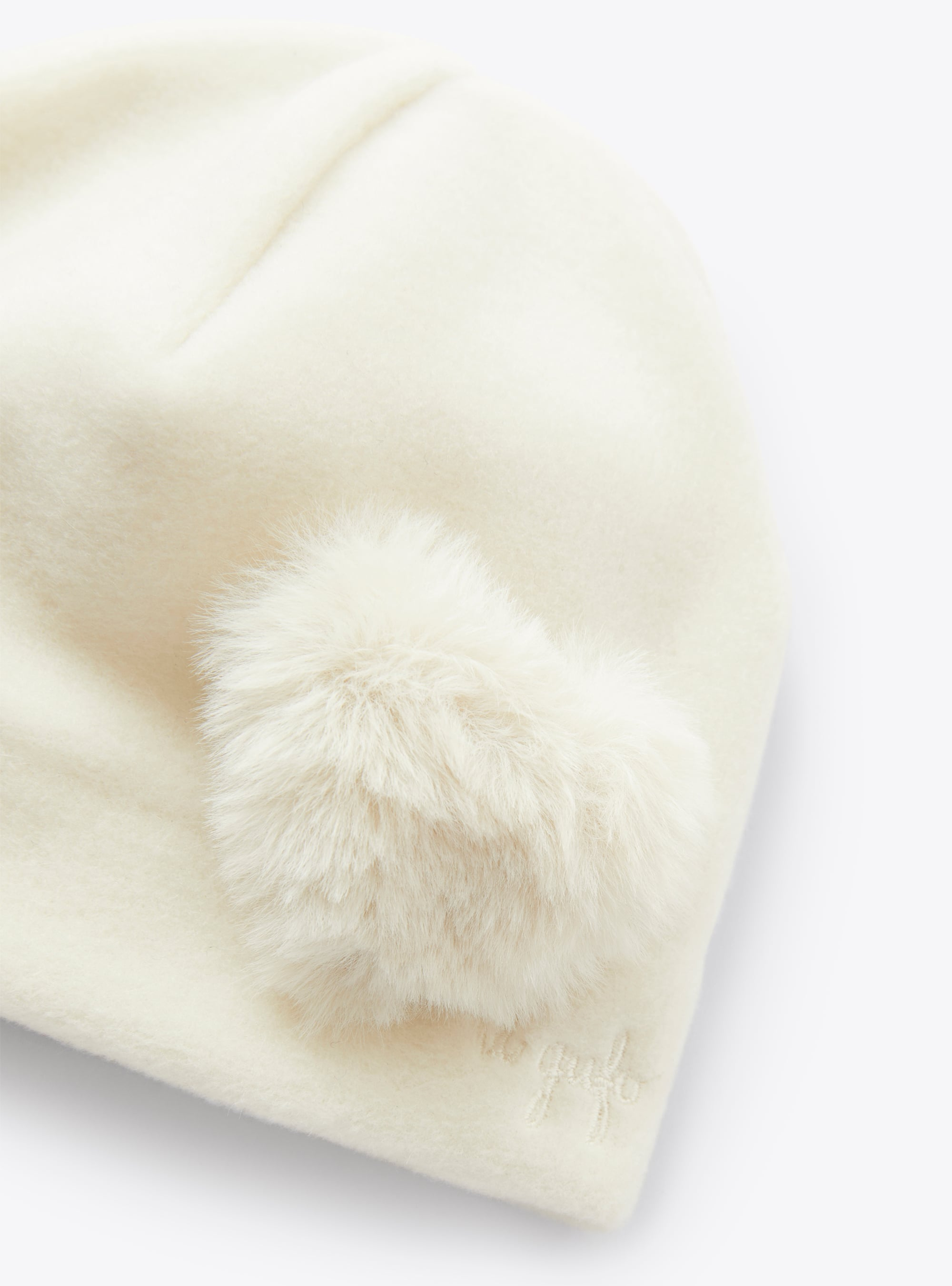 Baby girl’s fleece hat - White | Il Gufo