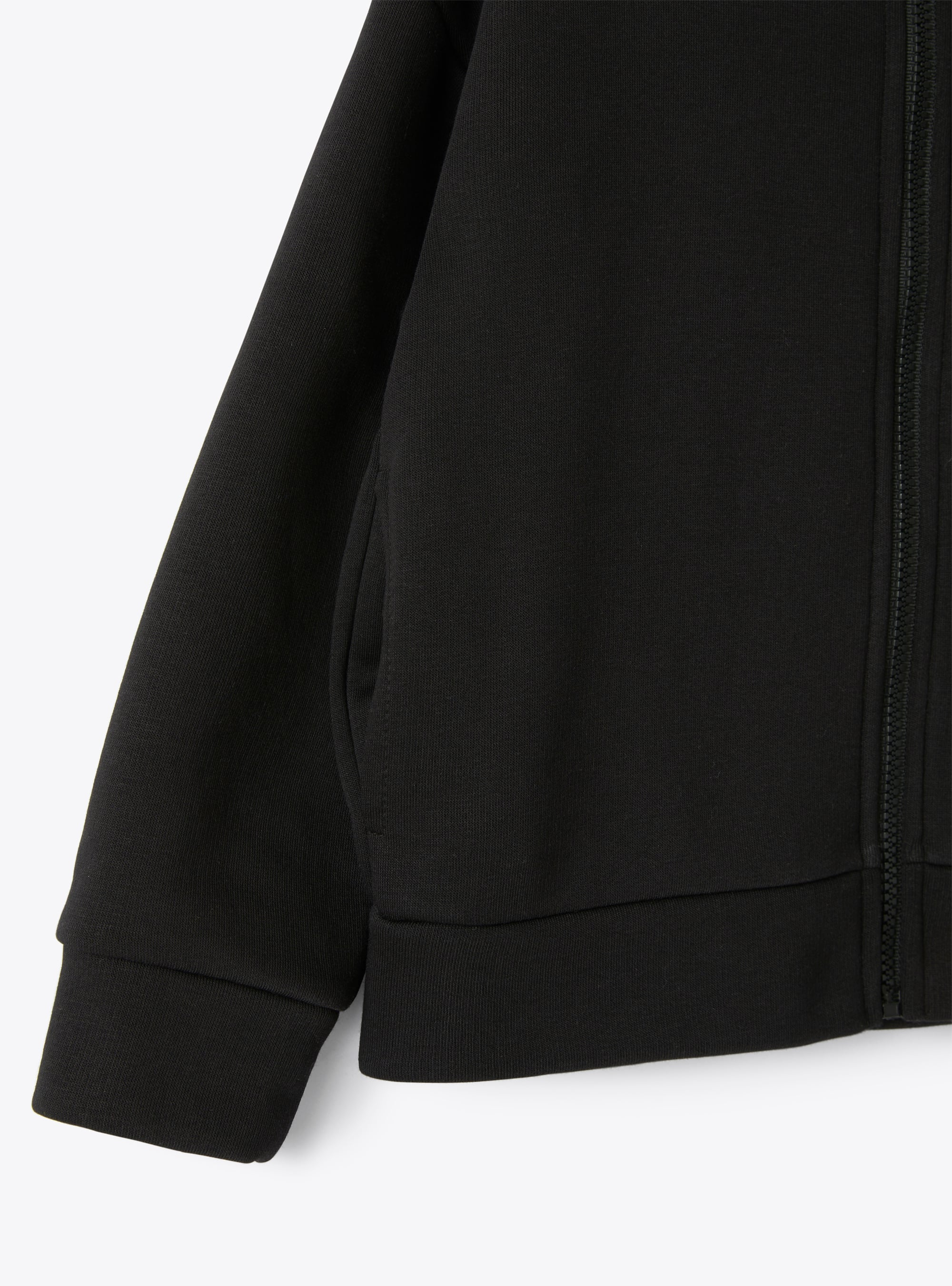 Veste sweat-shirt en tissu technique noir - Noir | Il Gufo
