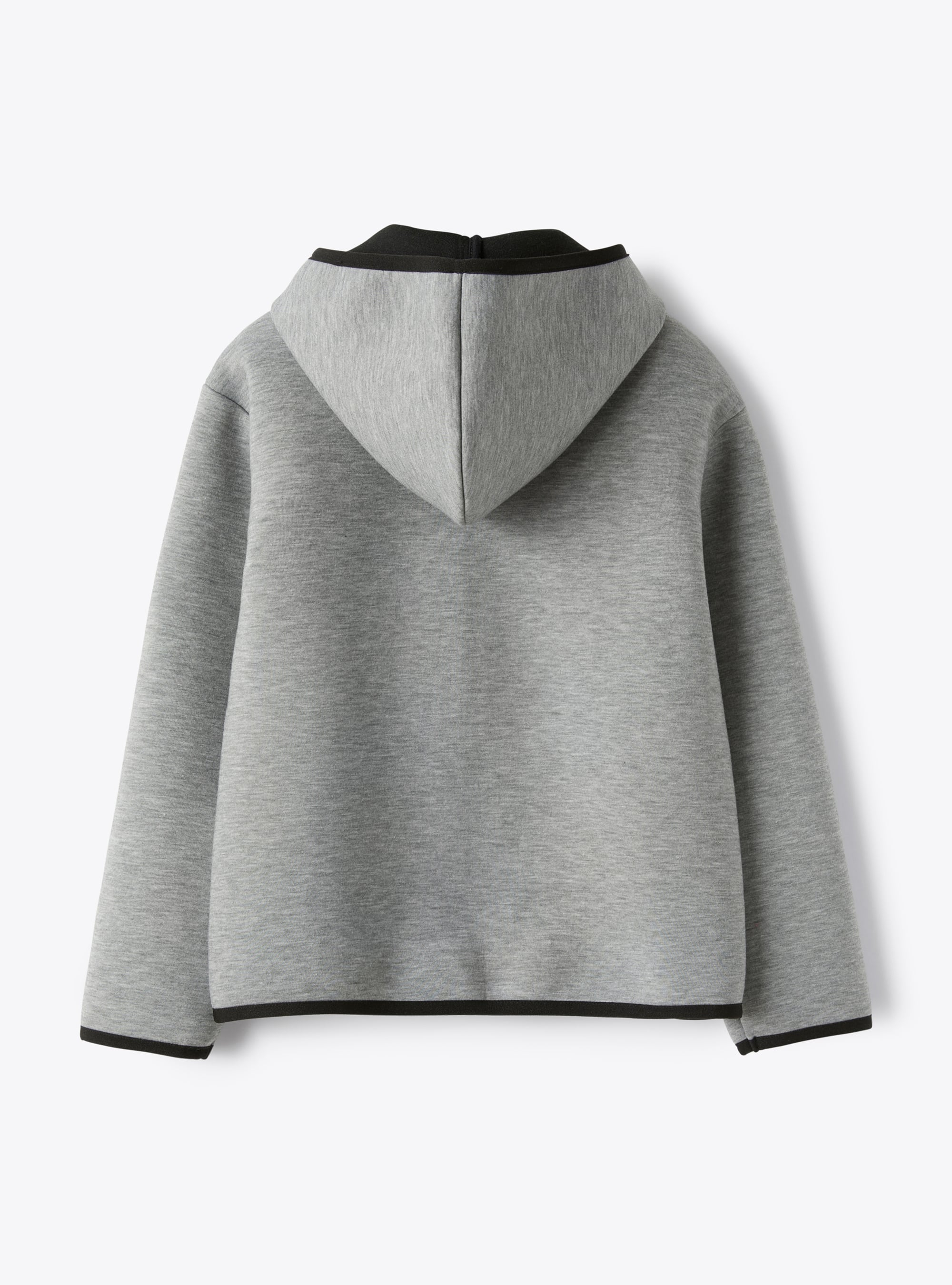 Sweat jacket in two-tone neoprene - Grey | Il Gufo