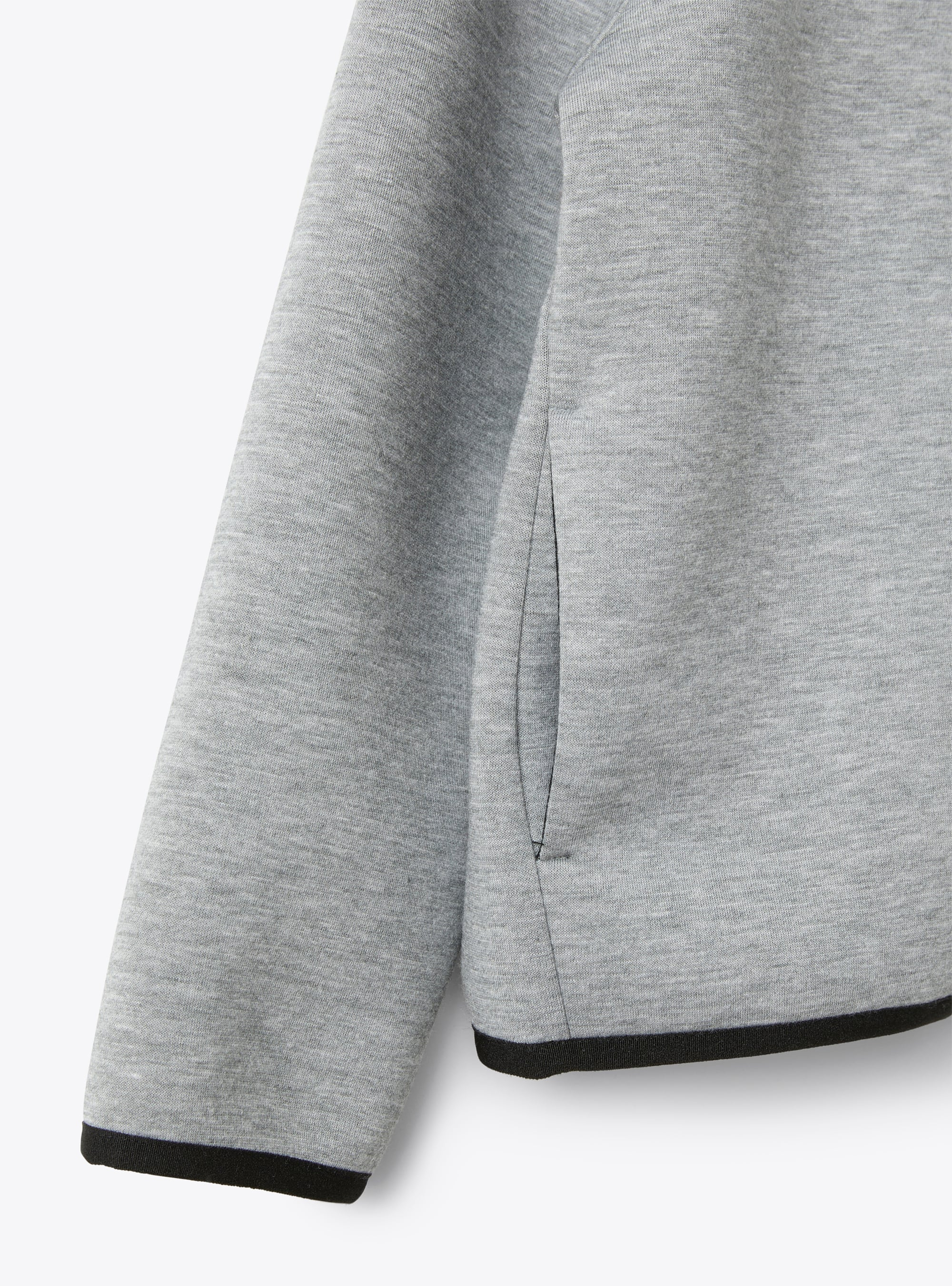 Sweat jacket in two-tone neoprene - Grey | Il Gufo