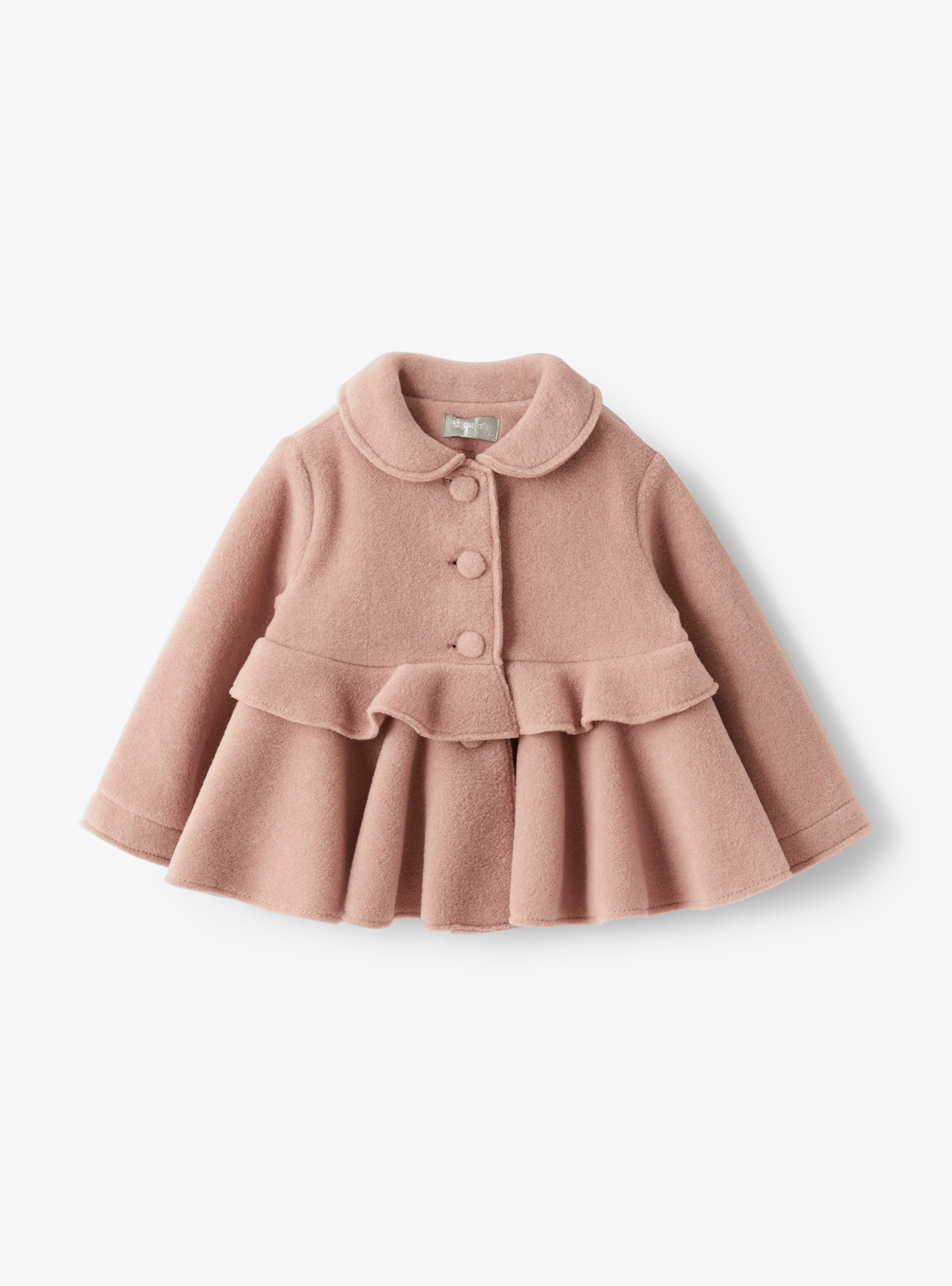 Baby girl’s jacket in pink fleece - Coats - Il Gufo