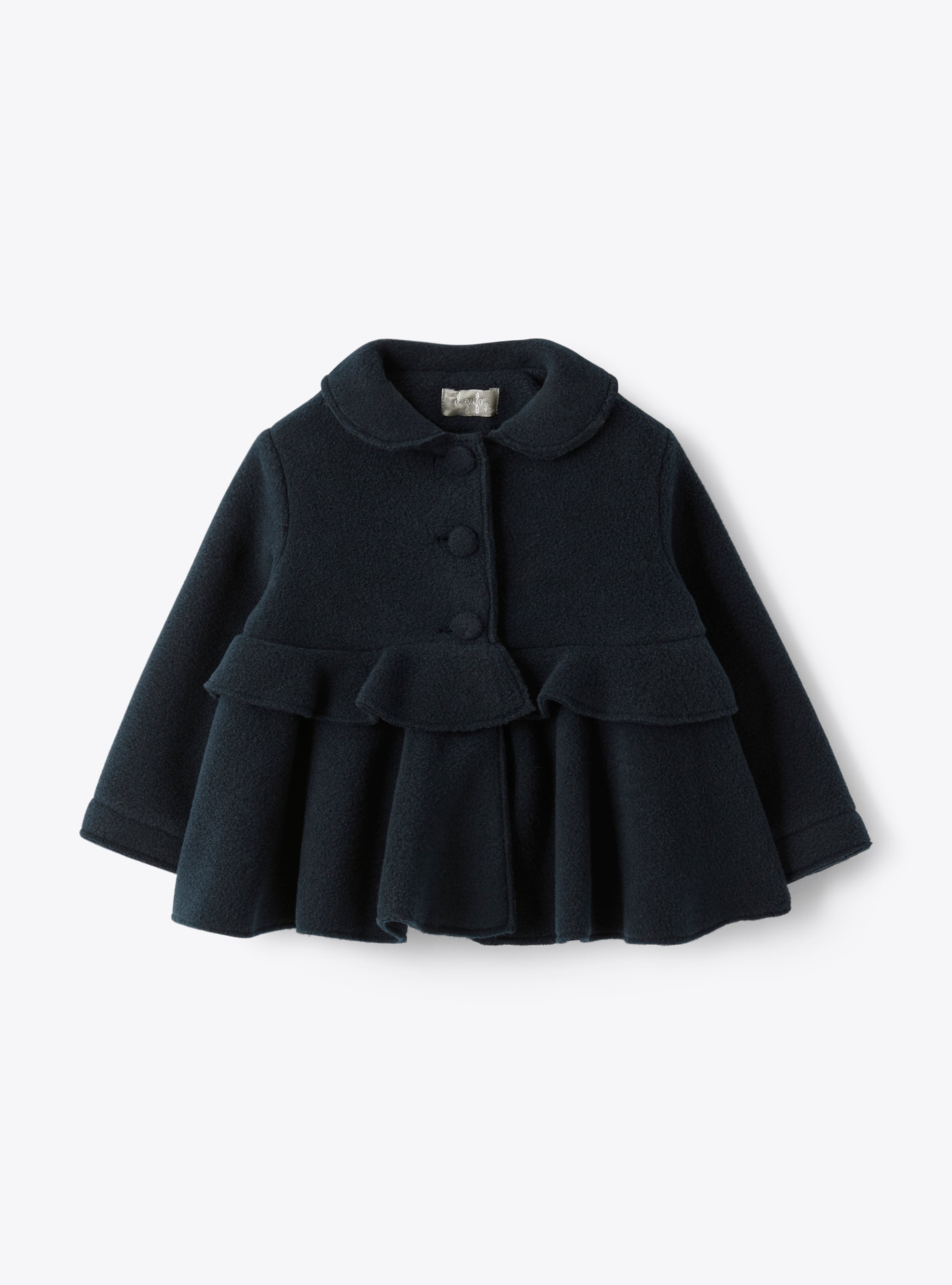 Baby girl’s blue fleece jacket - Coats - Il Gufo