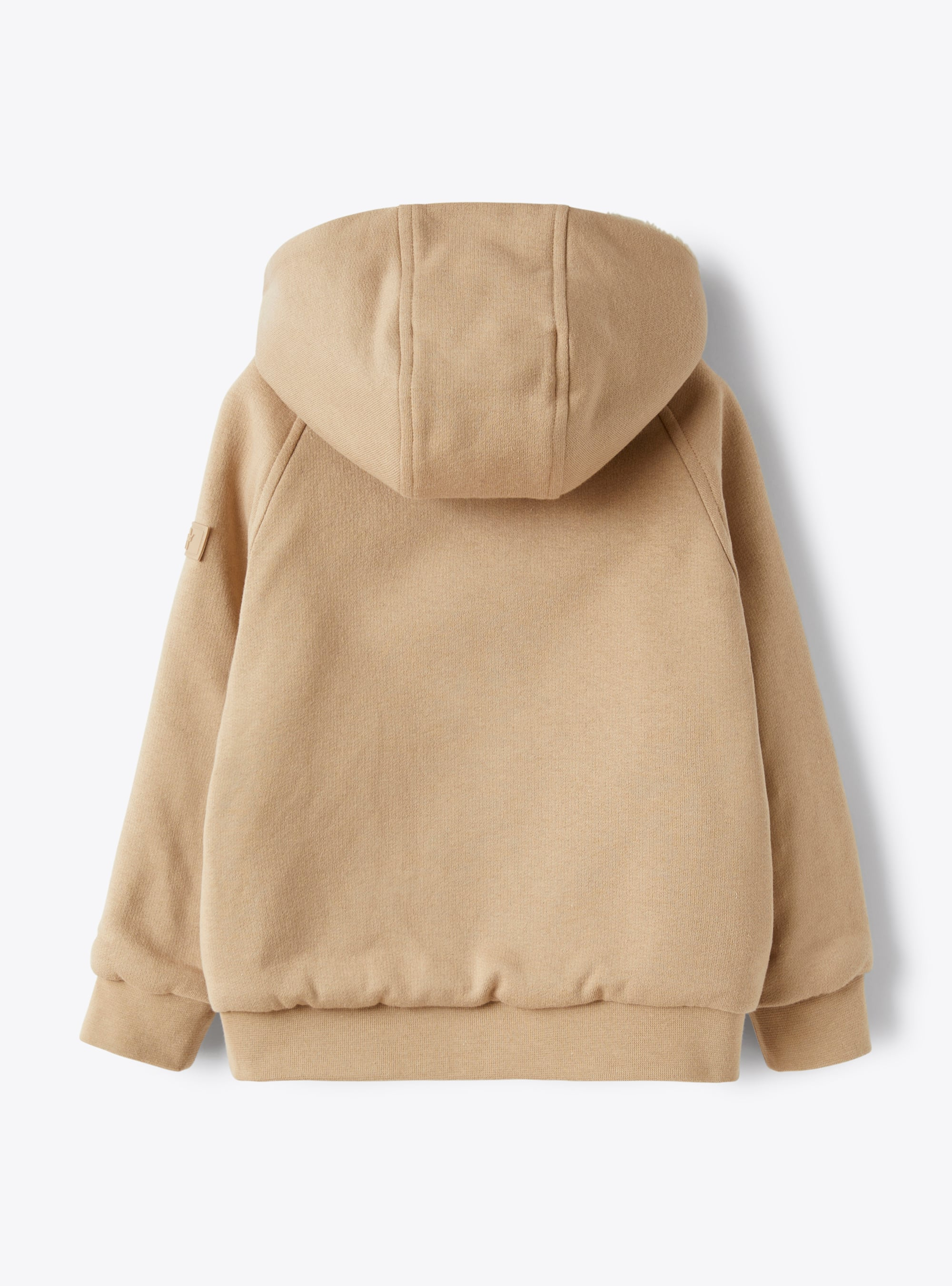 Reversible sweatshirt in faux fur - Brown | Il Gufo