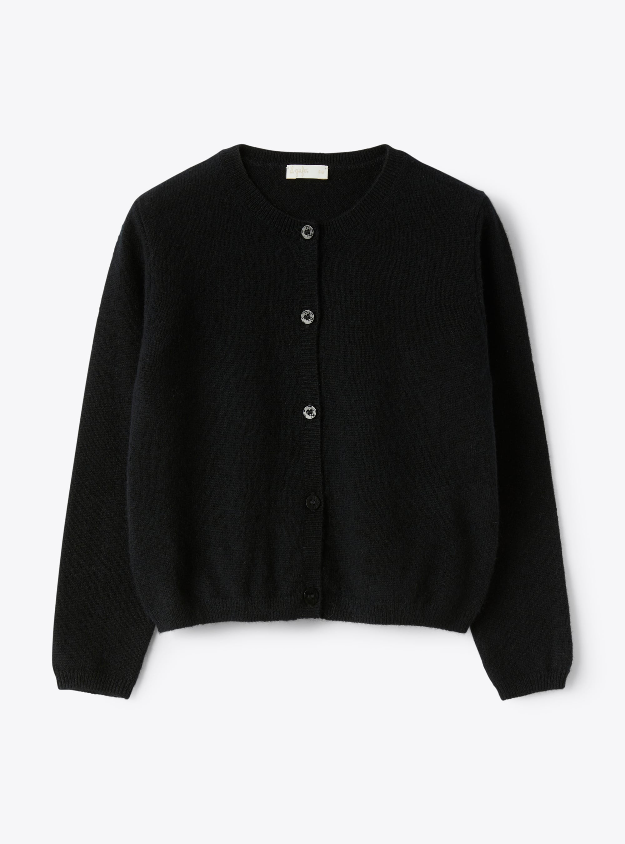 Black cashmere cardigan - Sweaters - Il Gufo