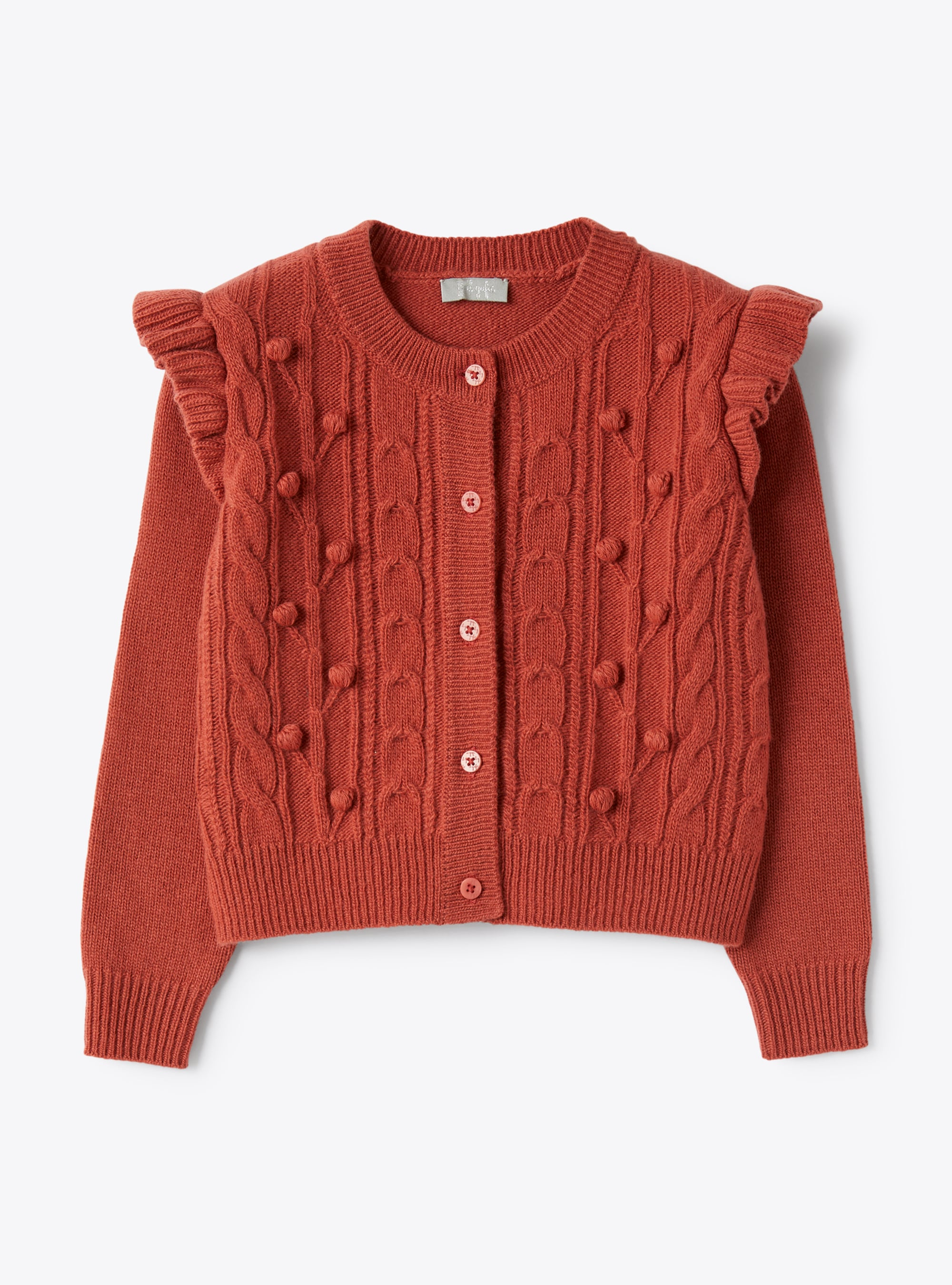 Wool cardigan with pompom embellishment - Sweaters - Il Gufo