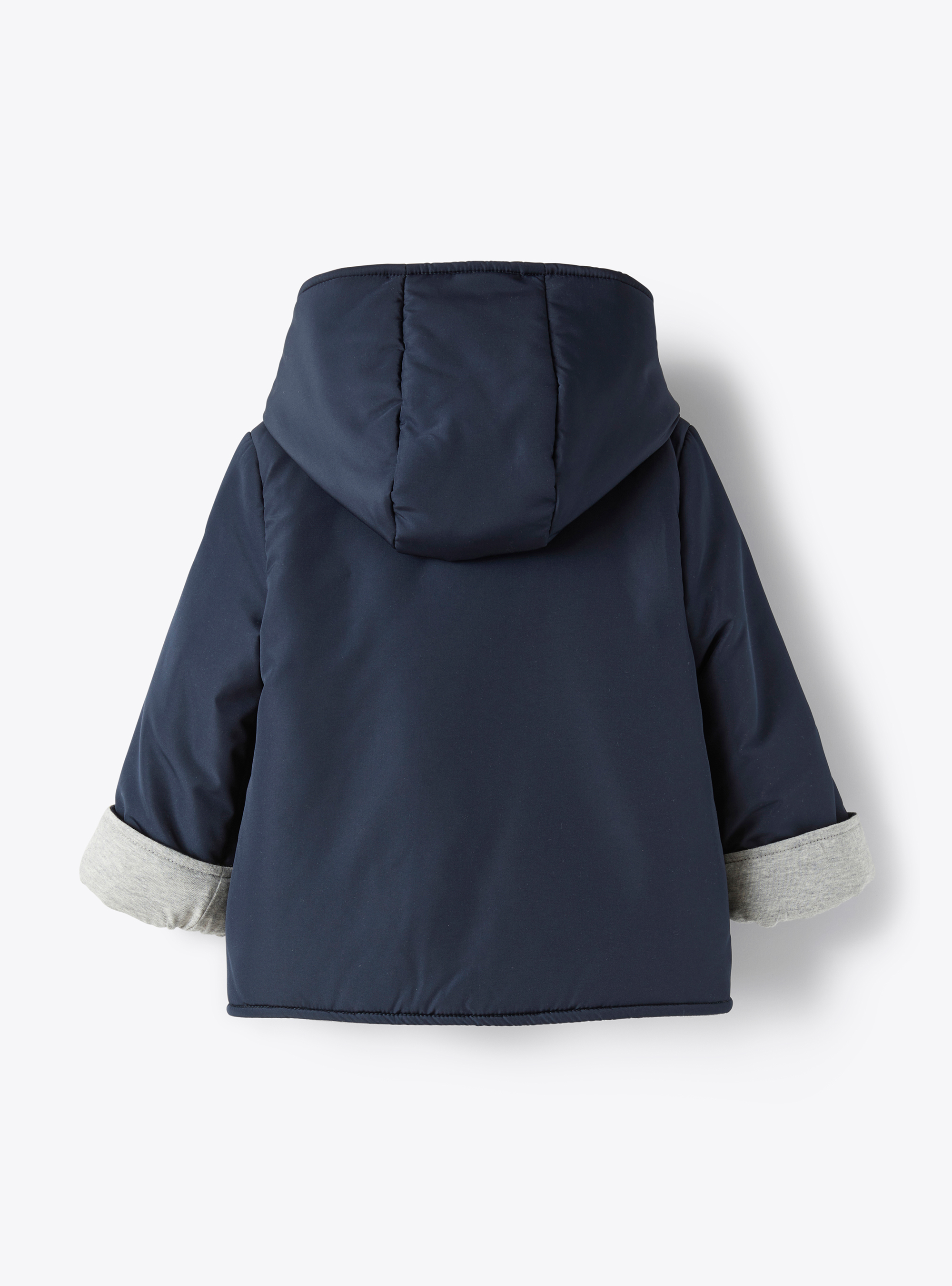 Short jacket with eco-friendly microfibre padding - Blue | Il Gufo