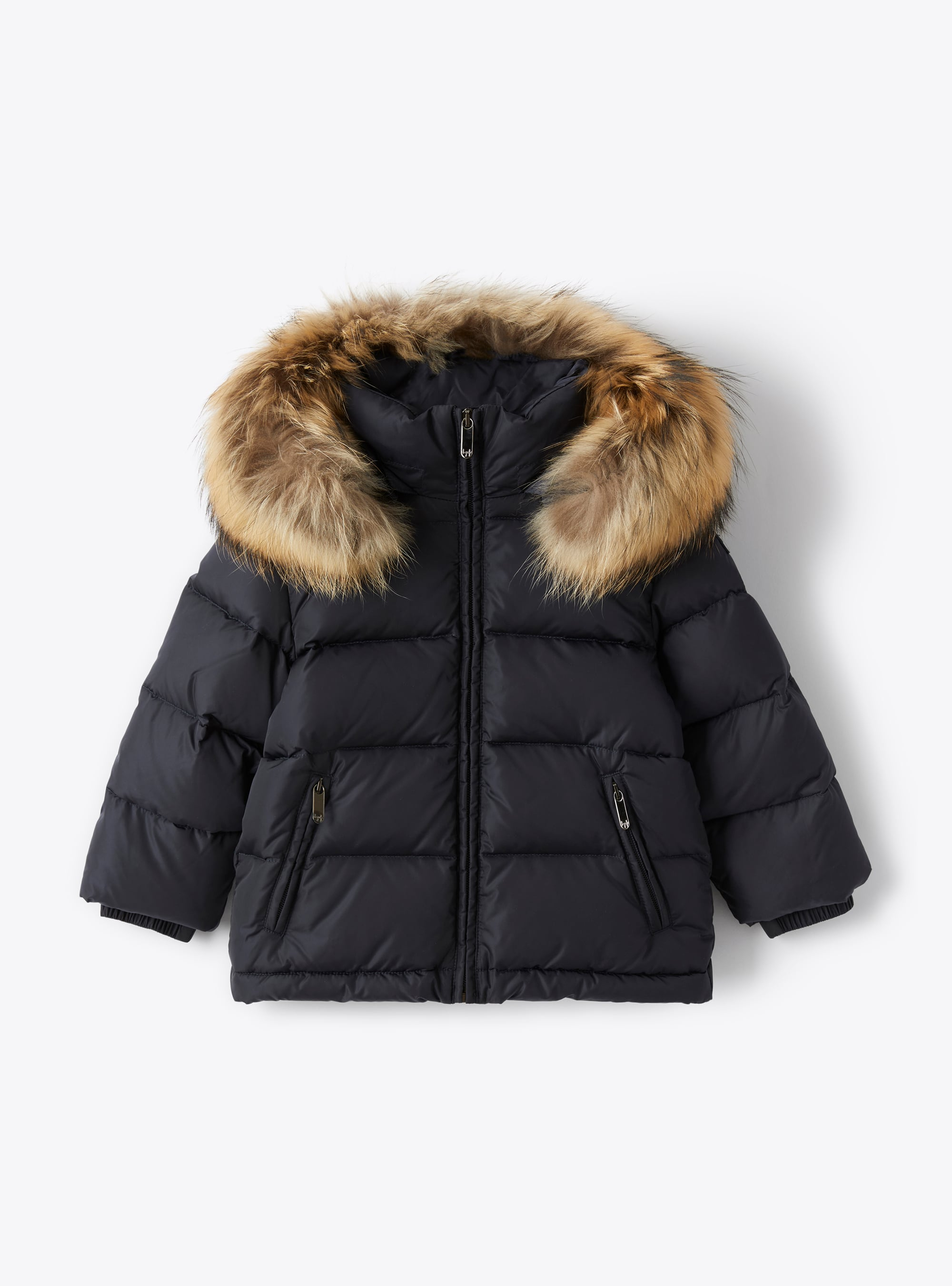 Down jacket in taffeta with removable hood - Down Jackets - Il Gufo