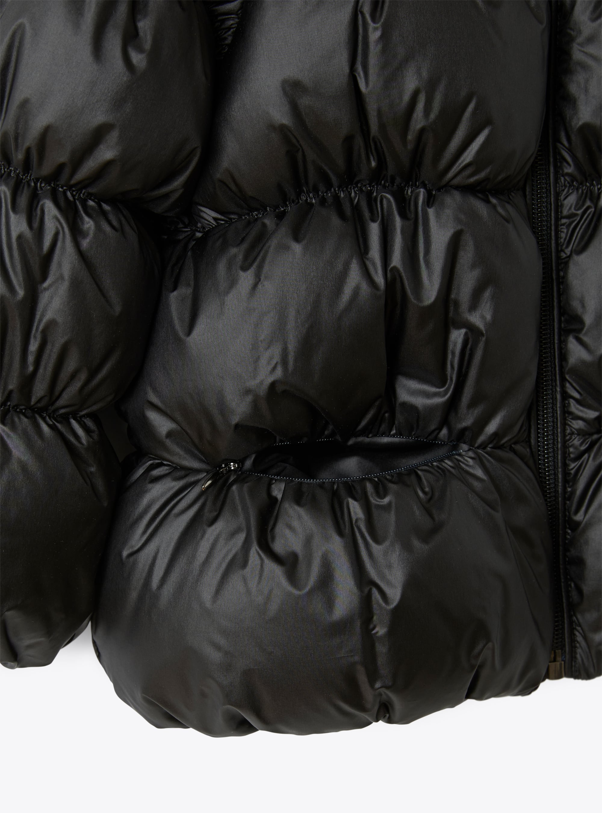 Short hooded down jacket in black - Black | Il Gufo