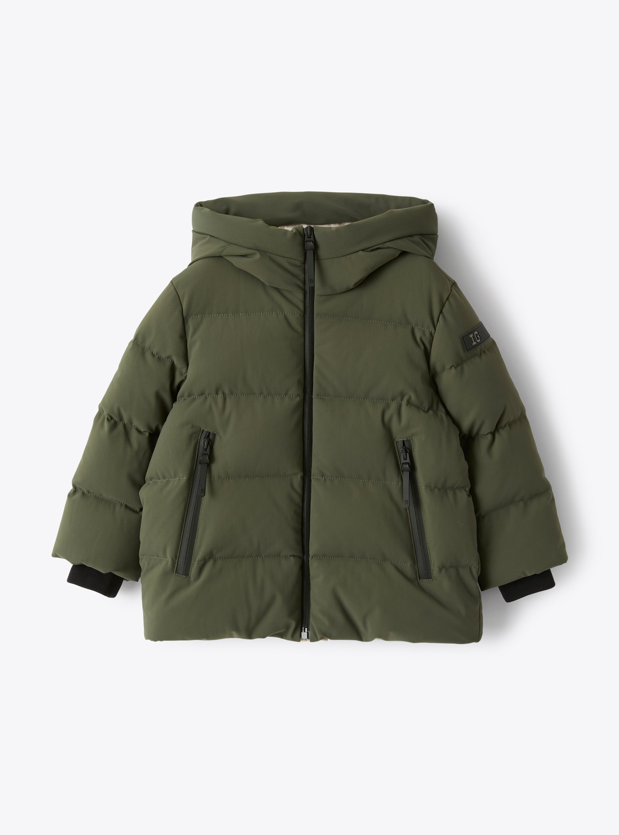 Short down jacket in green Sensitive® Fabrics material - Down Jackets - Il Gufo