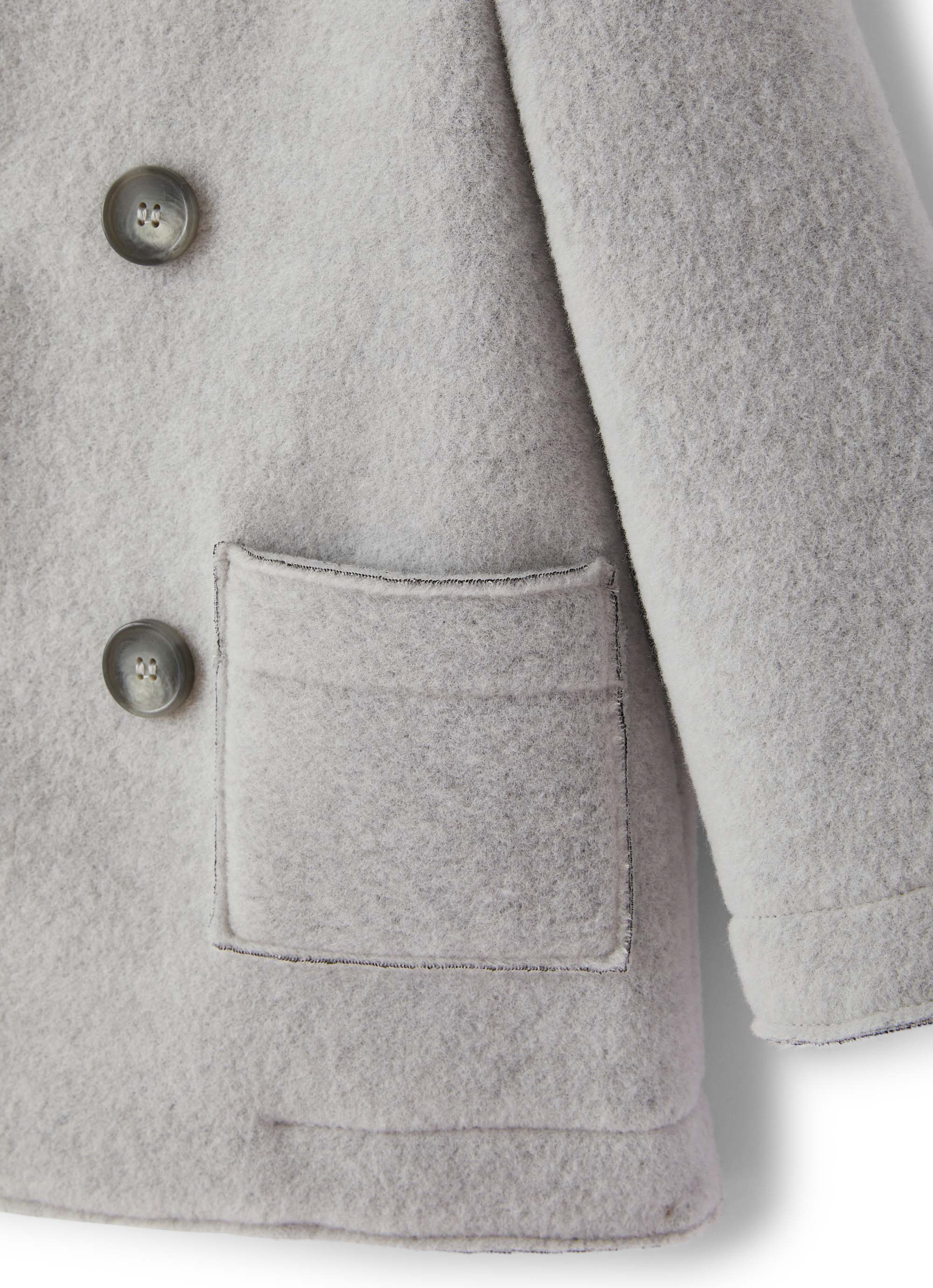 Babyjacke aus grauem Fleece - Grau | Il Gufo