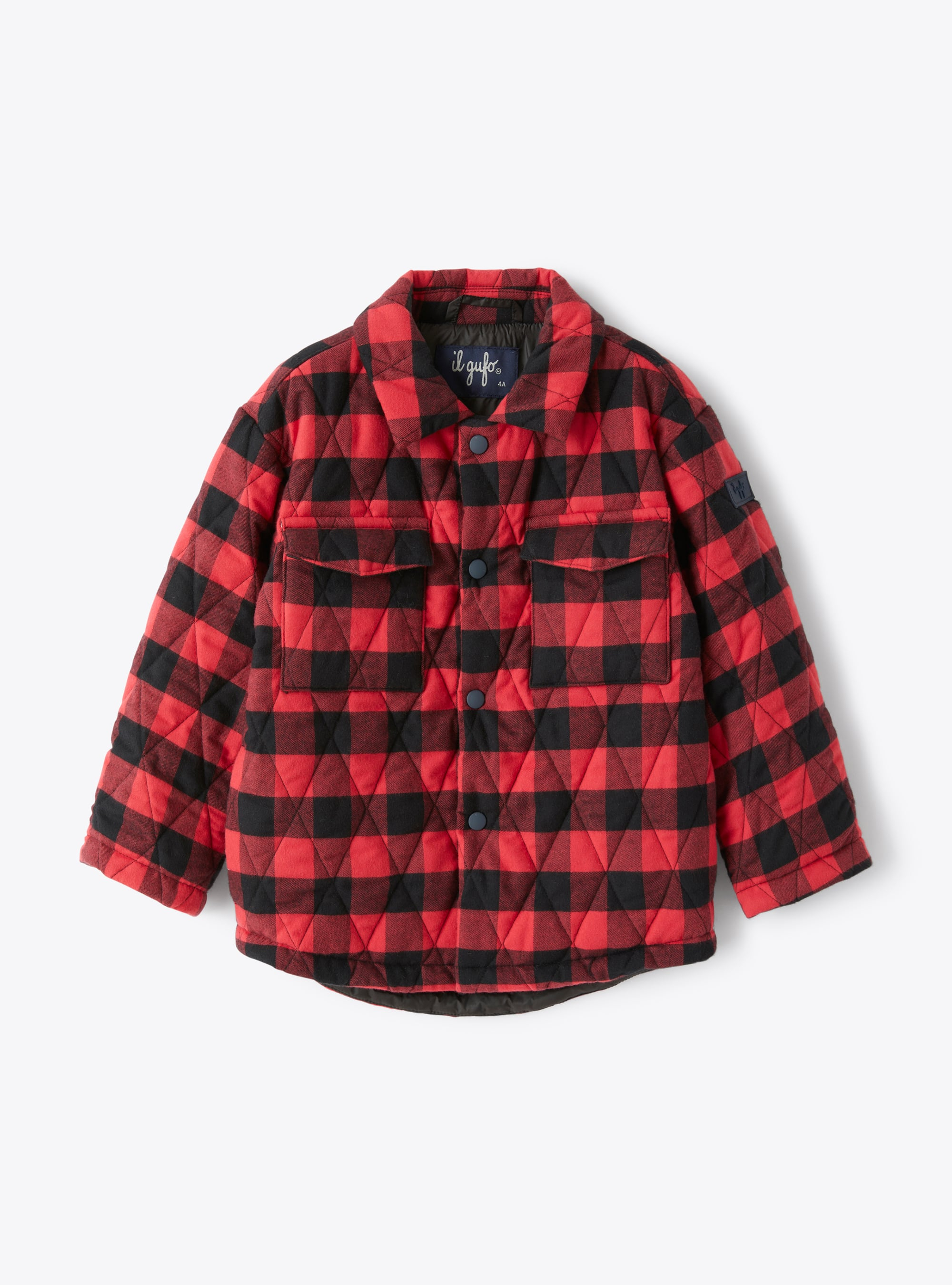 Shirt jacket in checked cotton - Jackets - Il Gufo