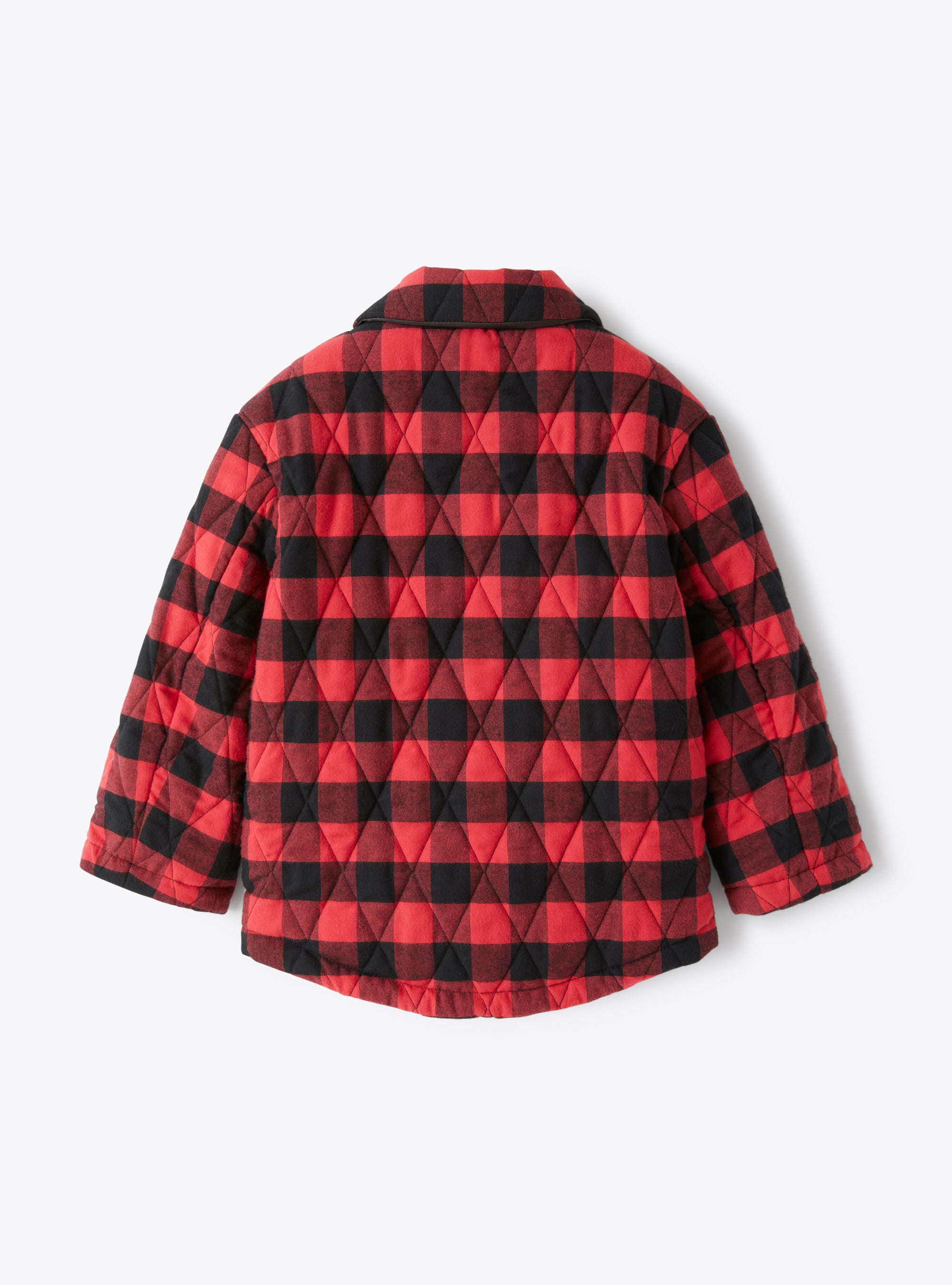 Hemdjacke aus Baumwolle Kariert - Rot | Il Gufo