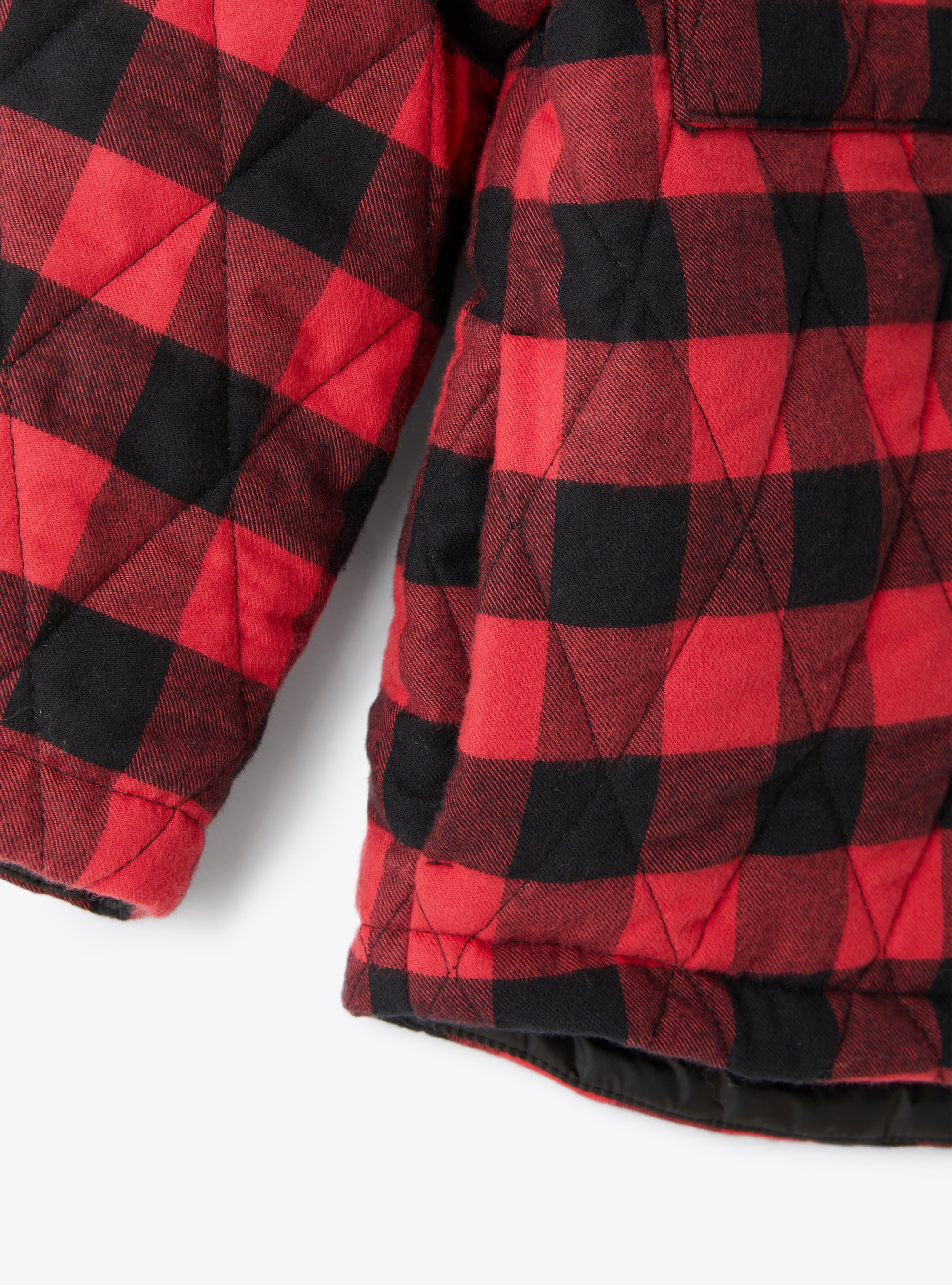 Hemdjacke aus Baumwolle Kariert - Rot | Il Gufo