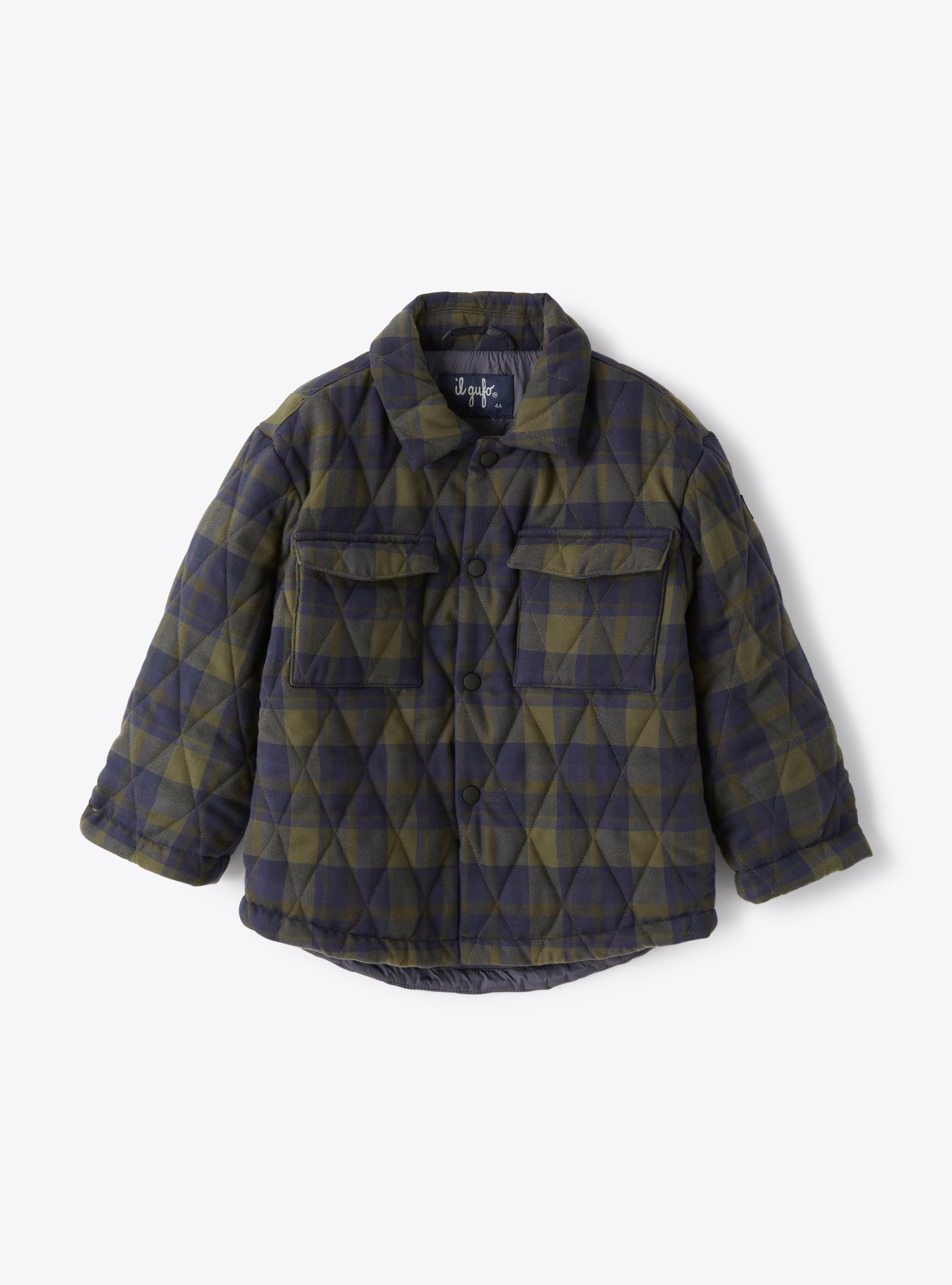 Shirt jacket in a tartan pattern - Jackets - Il Gufo