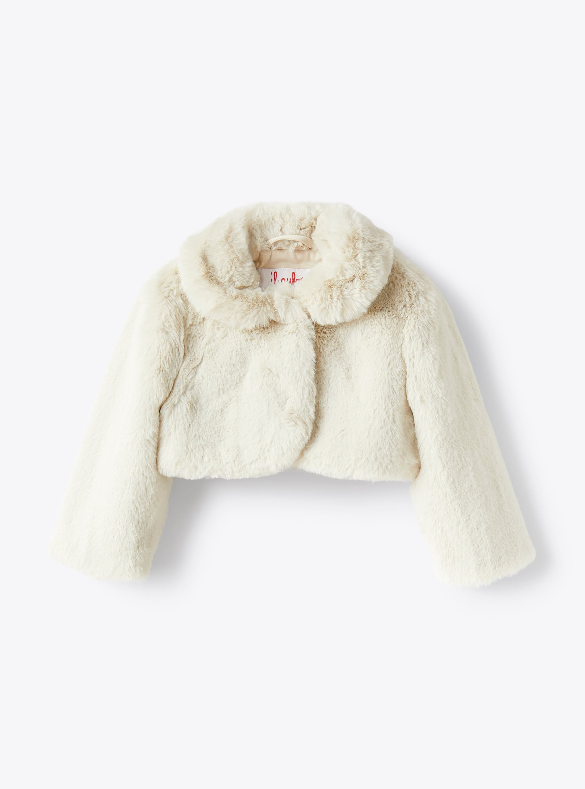 Baby girl’s jacket in faux fur - Jackets - Il Gufo