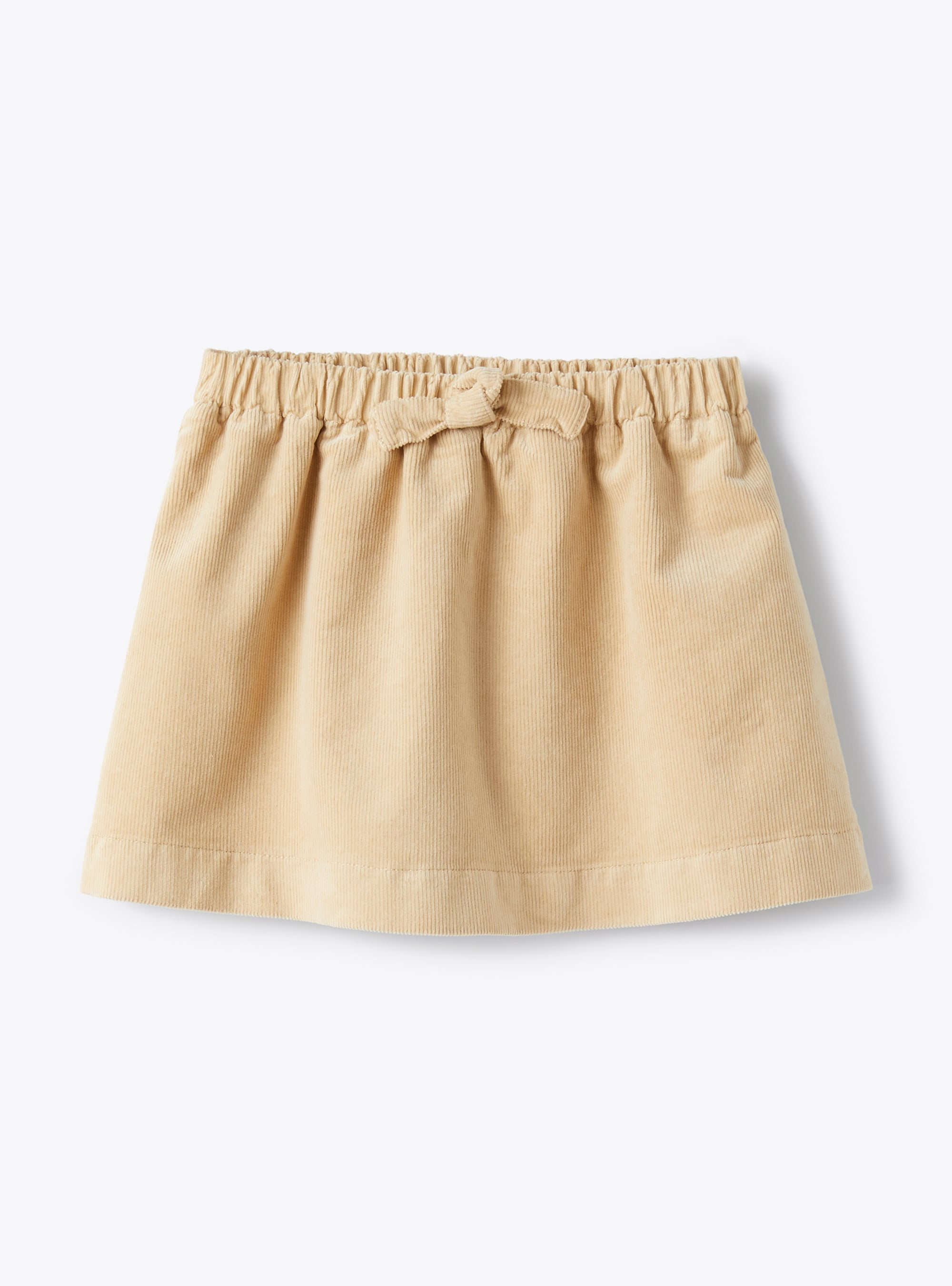 Skirt in stretchy corduroy - Beige | Il Gufo