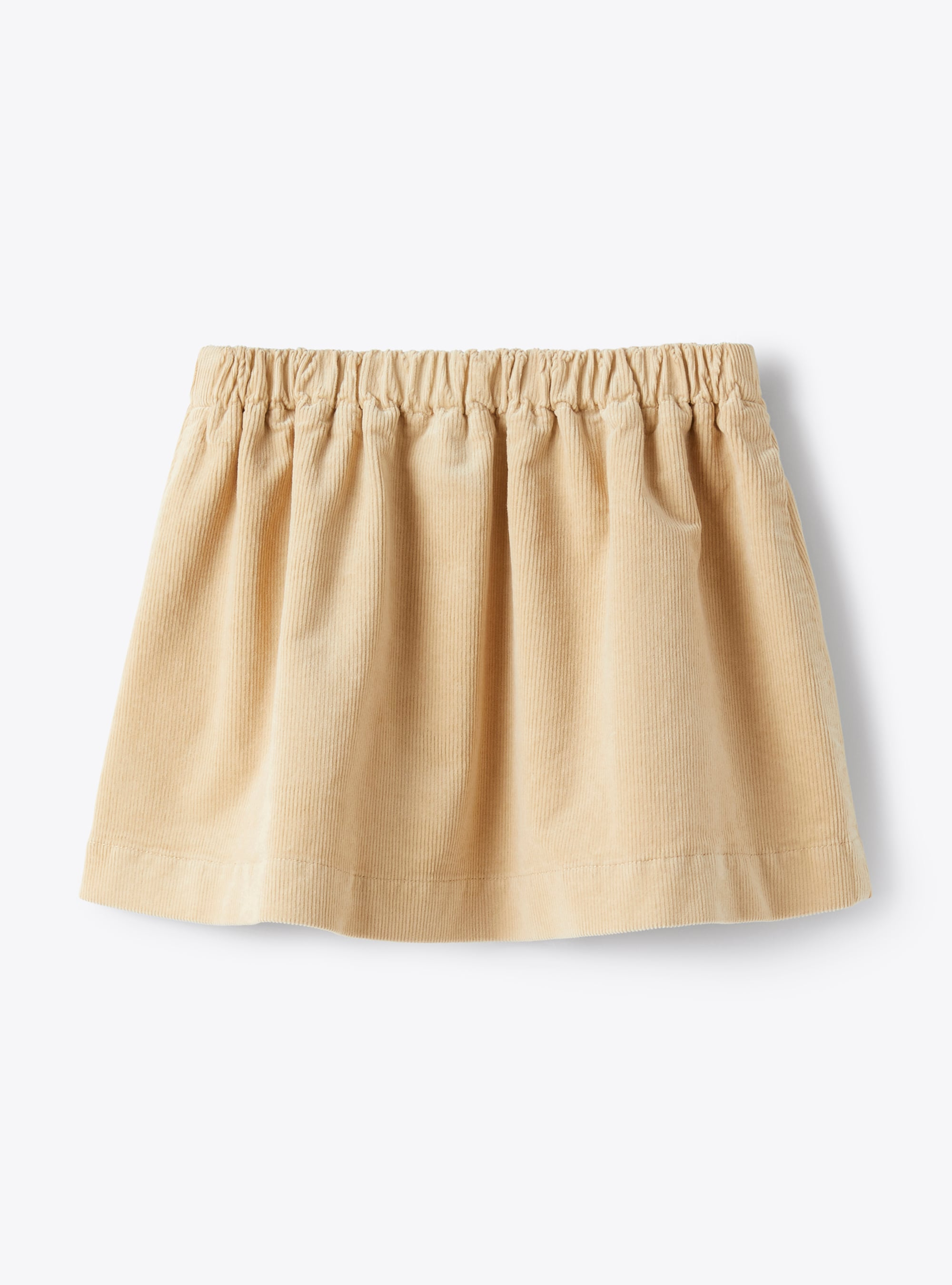 Skirt in stretchy corduroy - Beige | Il Gufo
