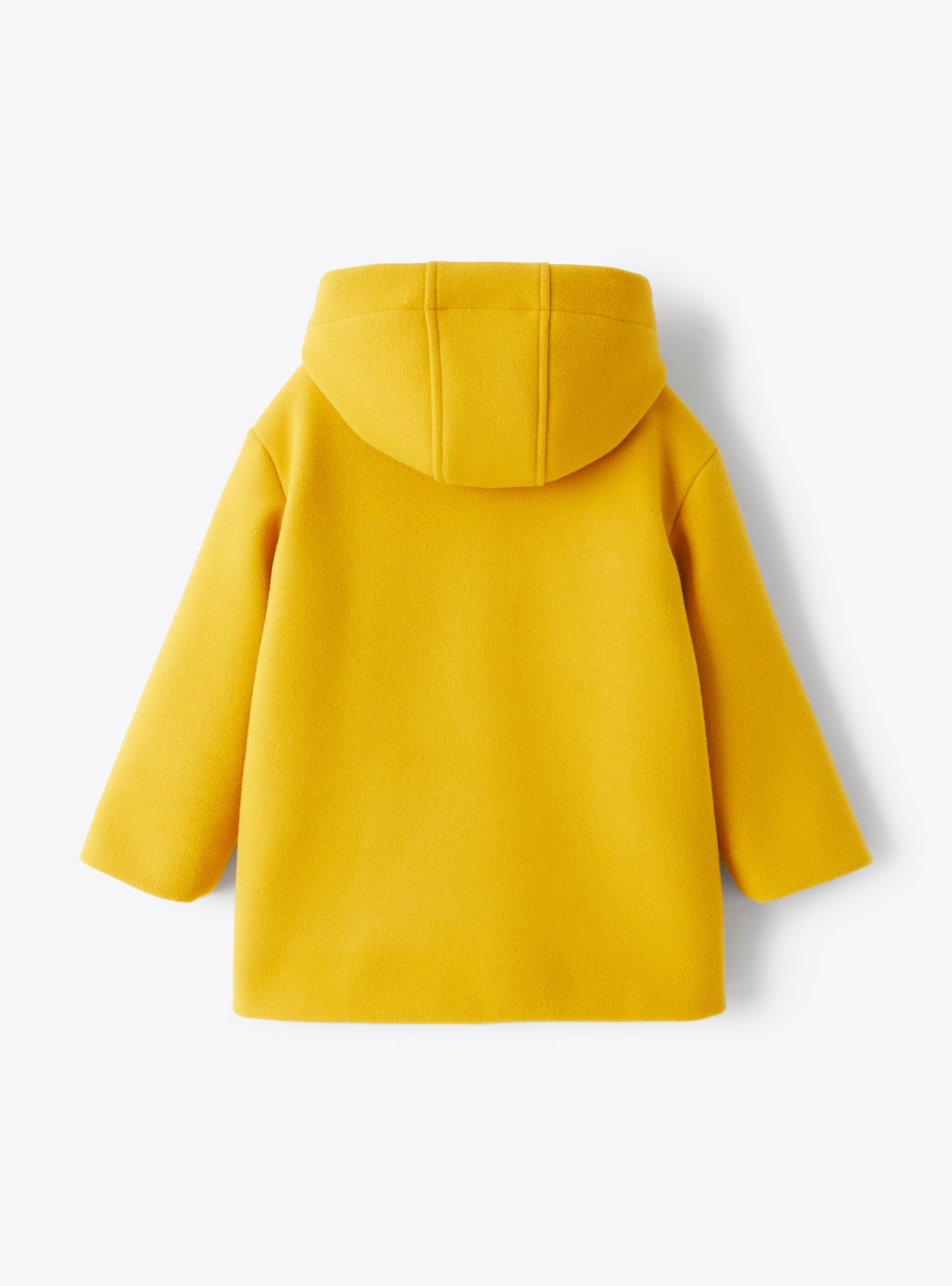 Duffel coat in a yellow hi-tech cloth - Yellow | Il Gufo