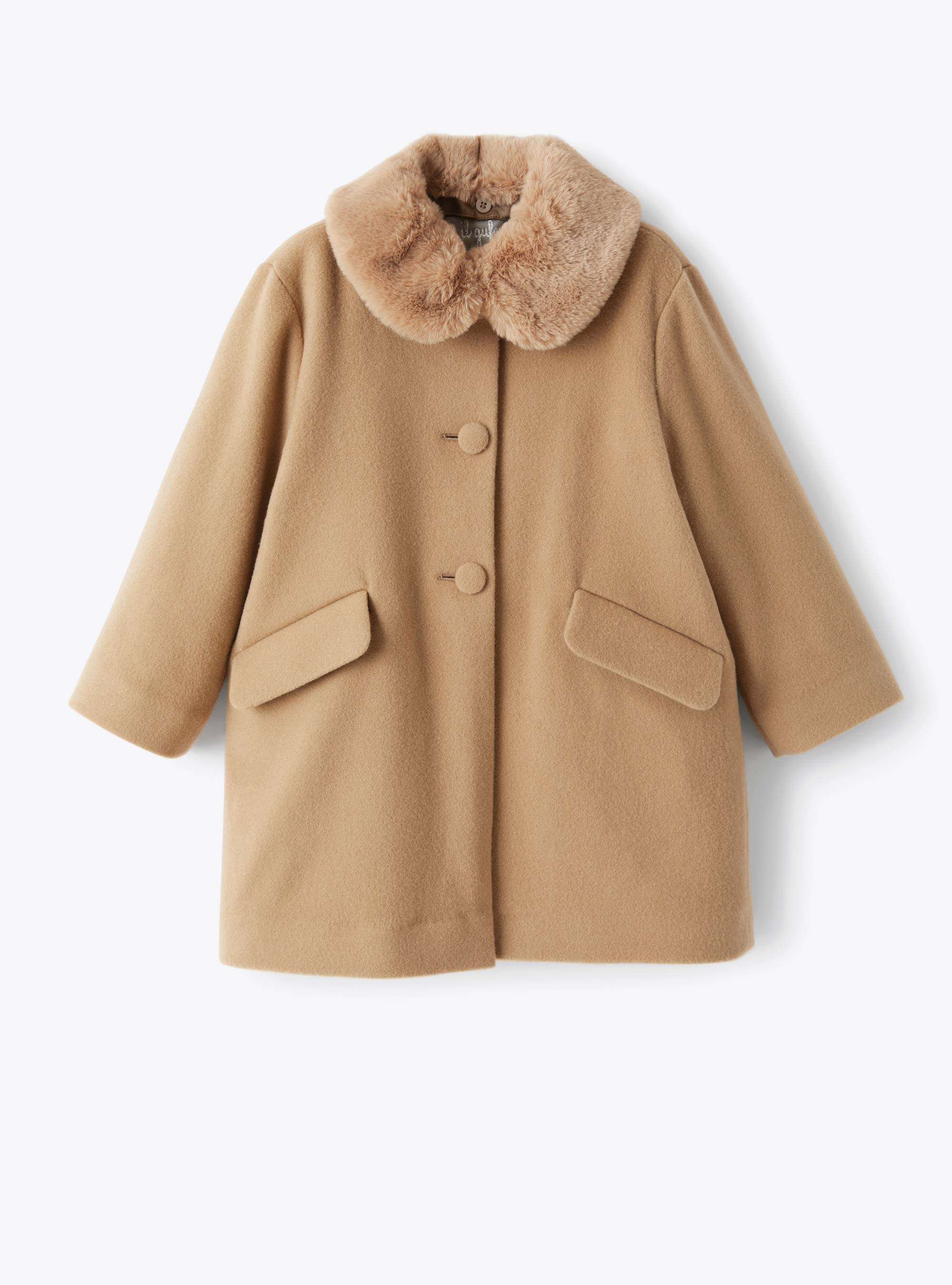Manteau en drap de laine et cachemire - Marrone | Il Gufo