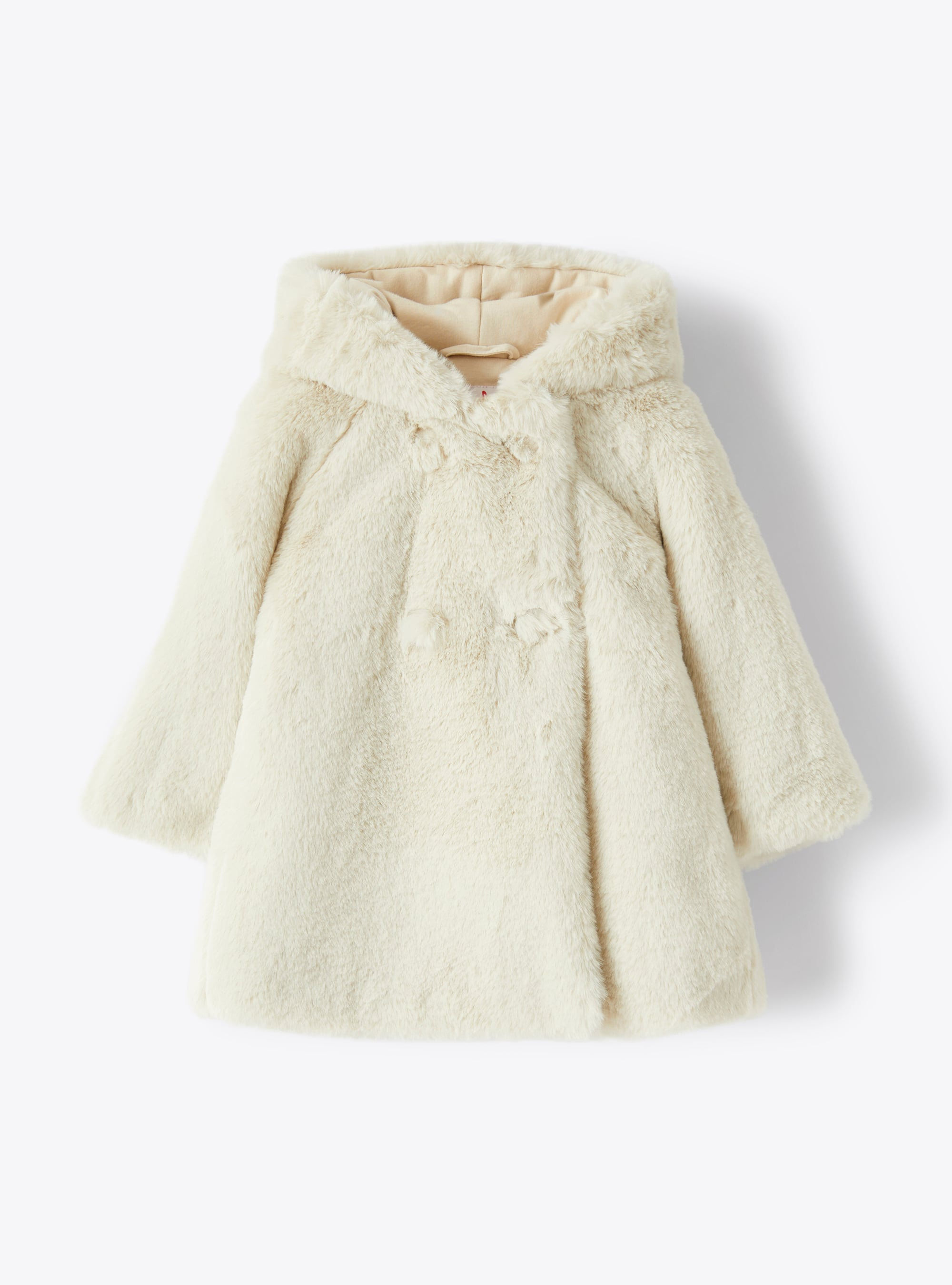 Baby girl’s faux-fur coat - Coats - Il Gufo